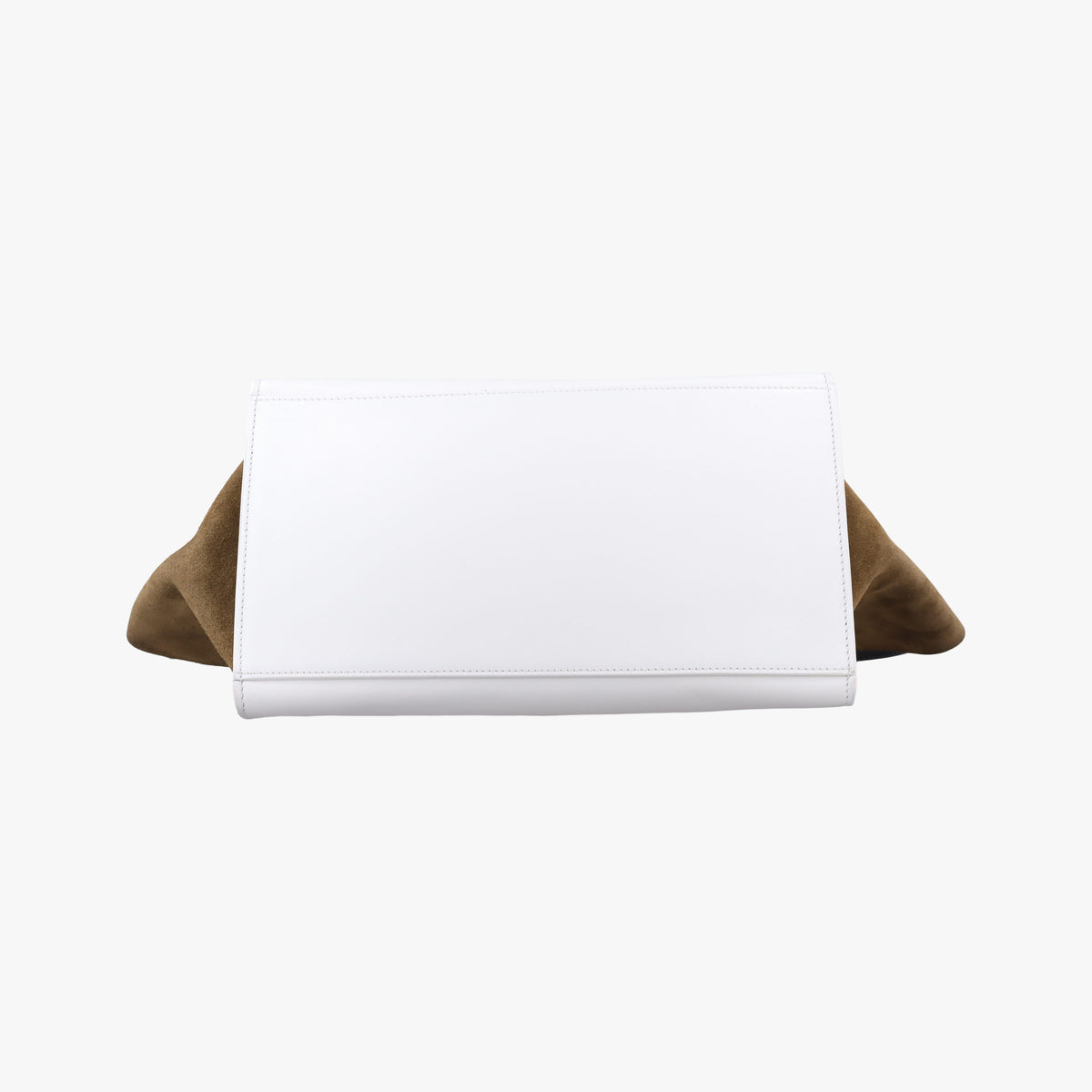 Vintage Celine Trapeze Black × White × Brown Suede × leather  shoulderbag | stylenewstar