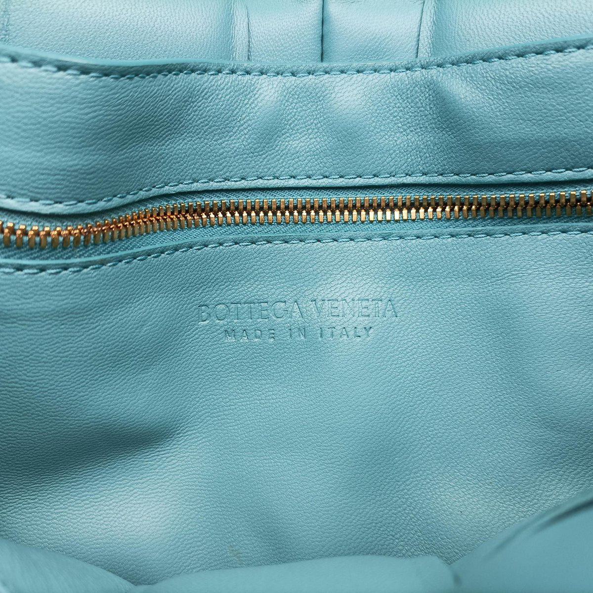 Pre-owned Bottega Veneta The Chain Cassette Blue lambskin  shoulderbag | stylenewstar