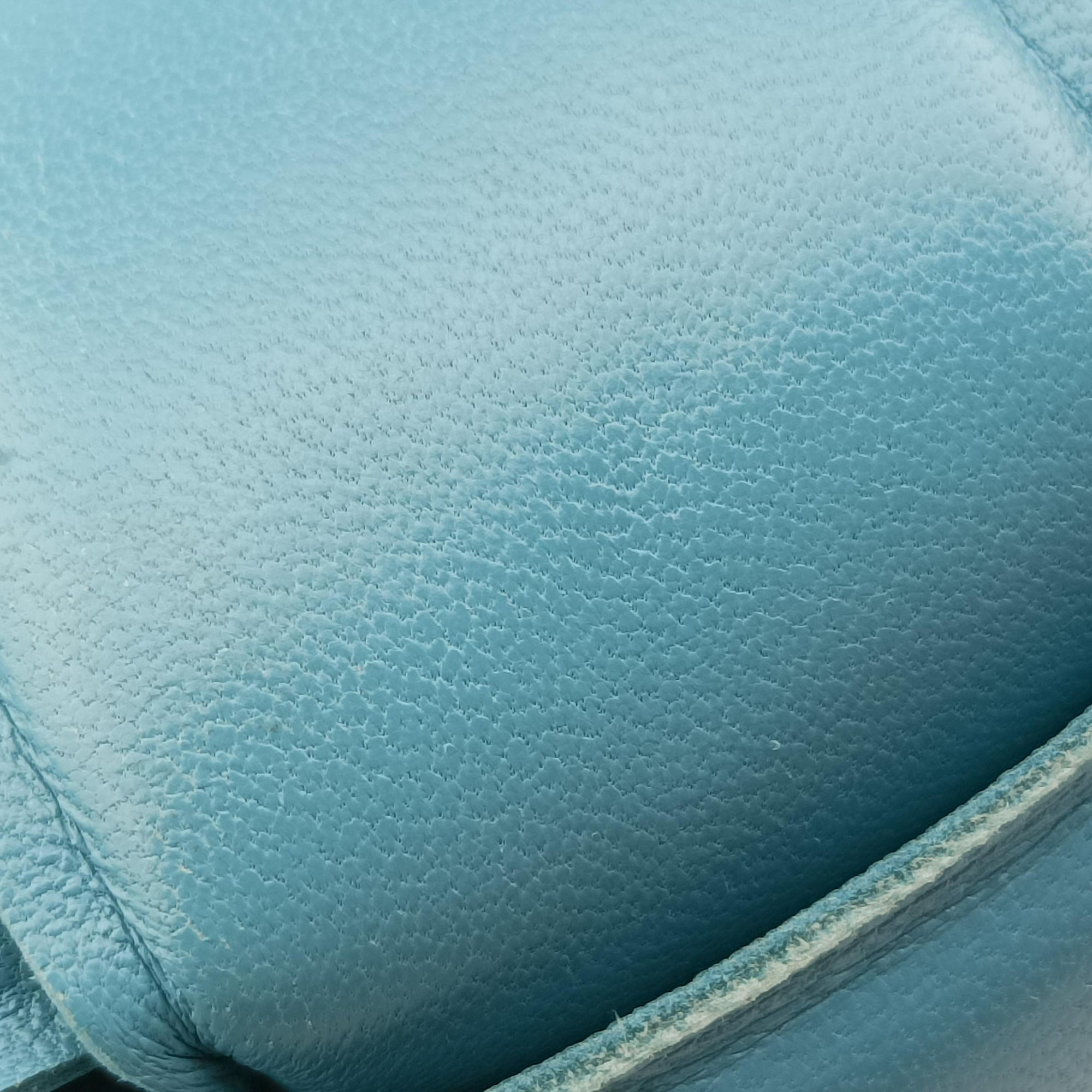 Pre-owned Bottega Veneta The Chain Cassette Blue lambskin  shoulderbag | stylenewstar