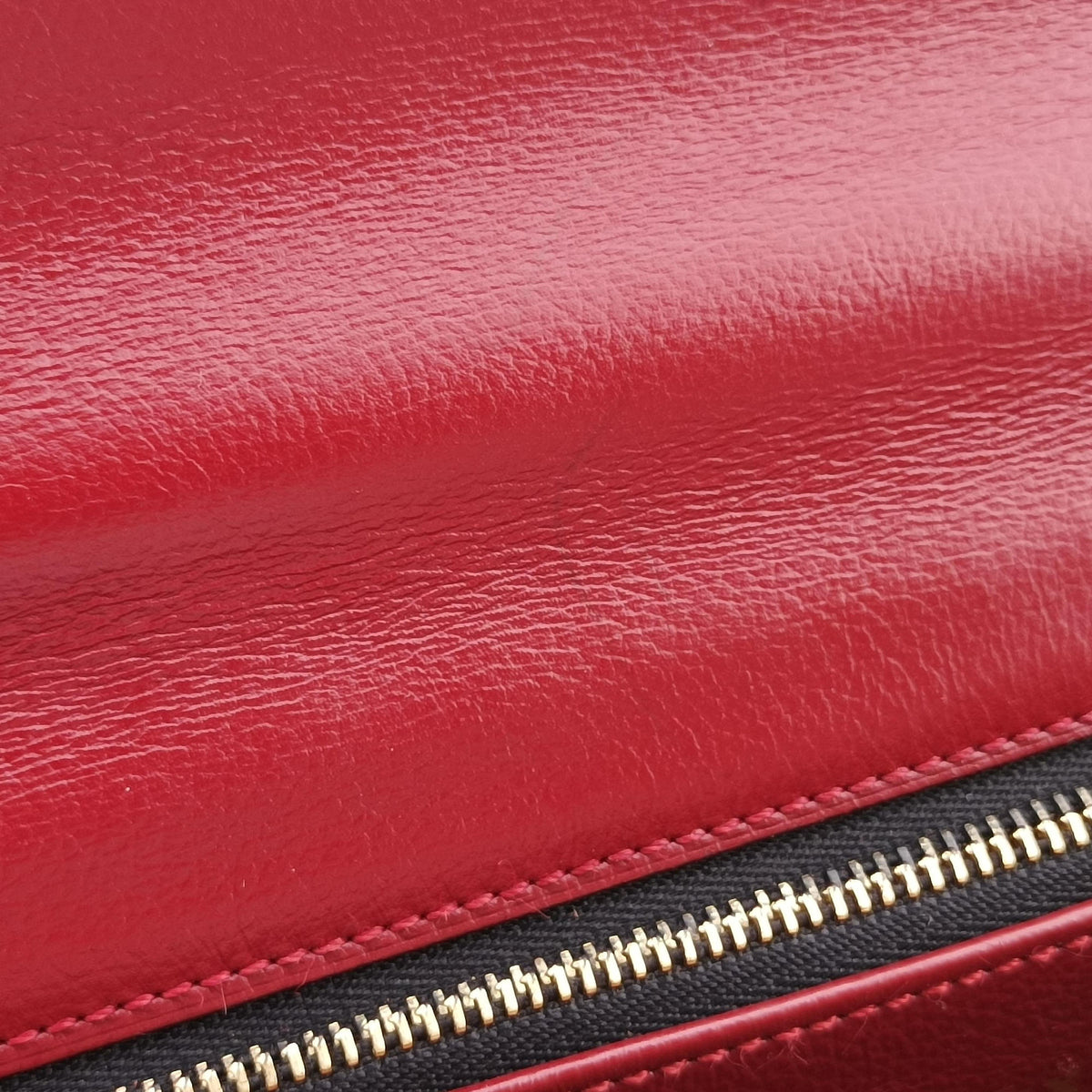Pre-owned Delvaux Brillon MM Red leather  shoulderbag | stylenewstar