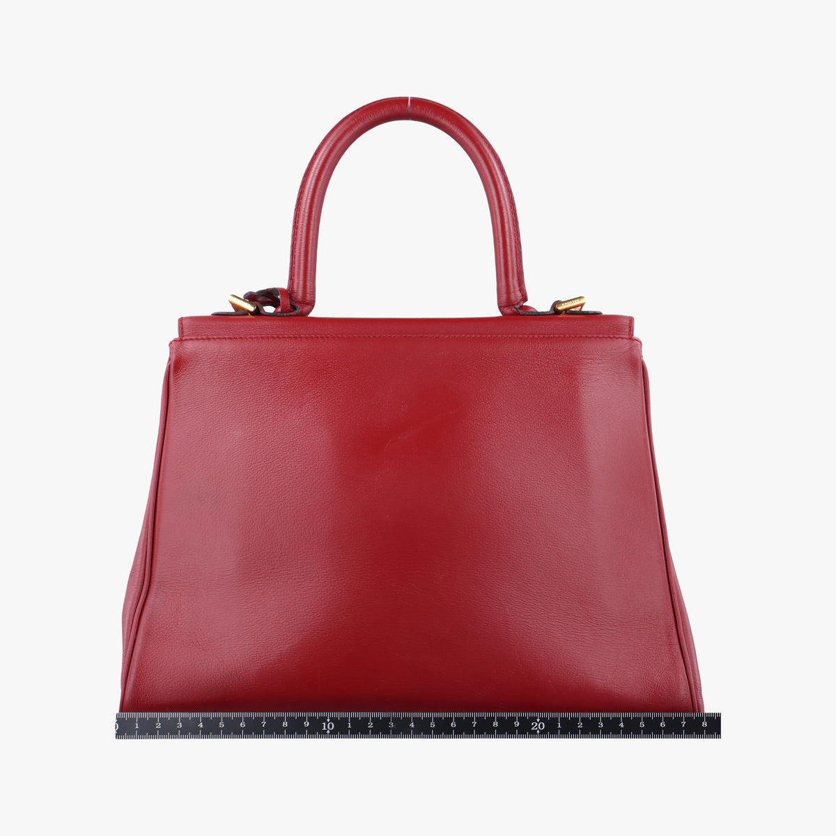 Pre-owned Delvaux Brillon MM Red leather  shoulderbag | stylenewstar