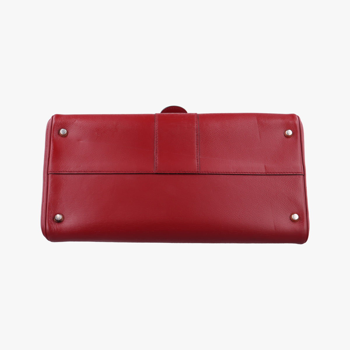 Pre-owned Delvaux Brillon MM Red leather  shoulderbag | stylenewstar