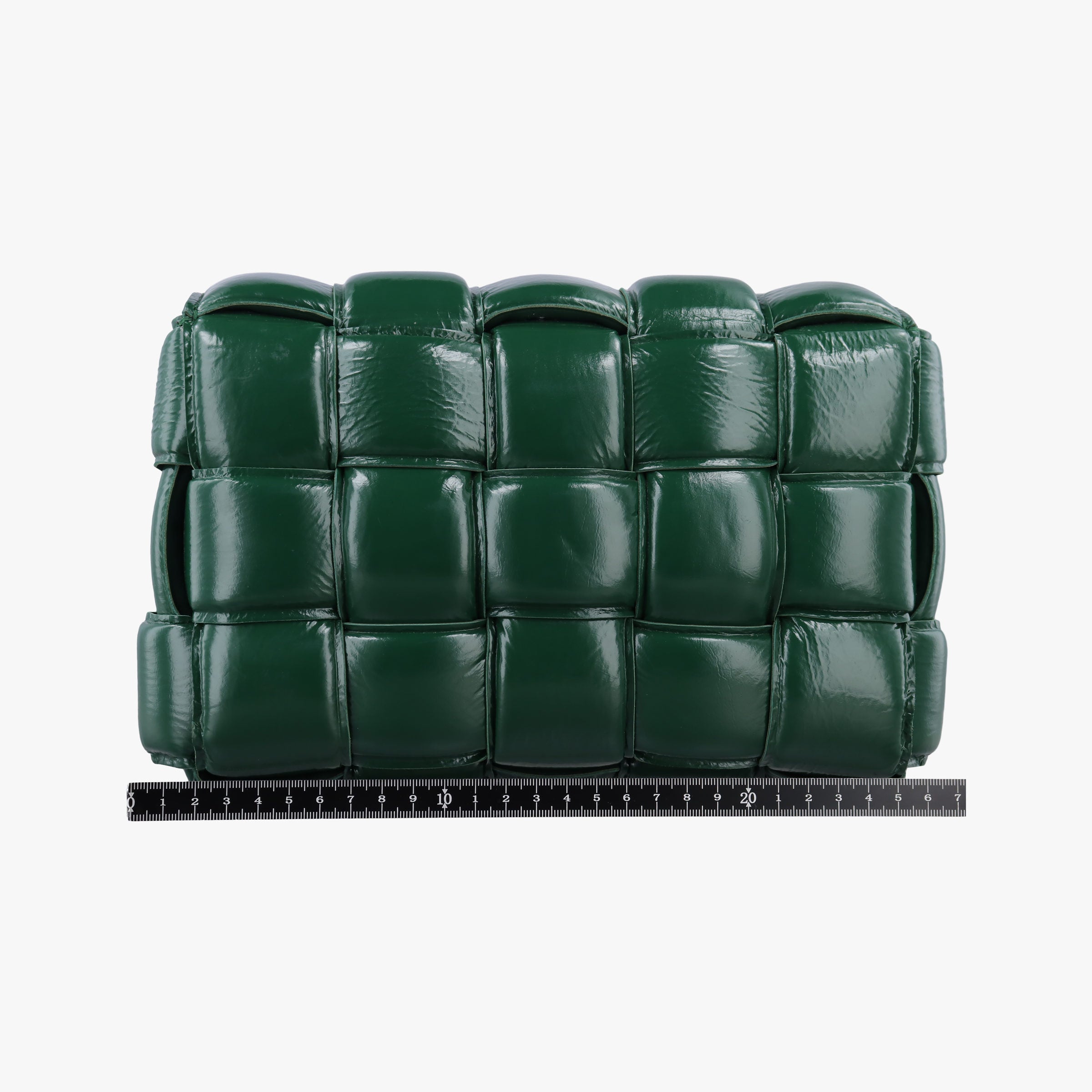 Vintage Bottega Veneta Padded CASSETTE Green lambskin  shoulderbag | stylenewstar