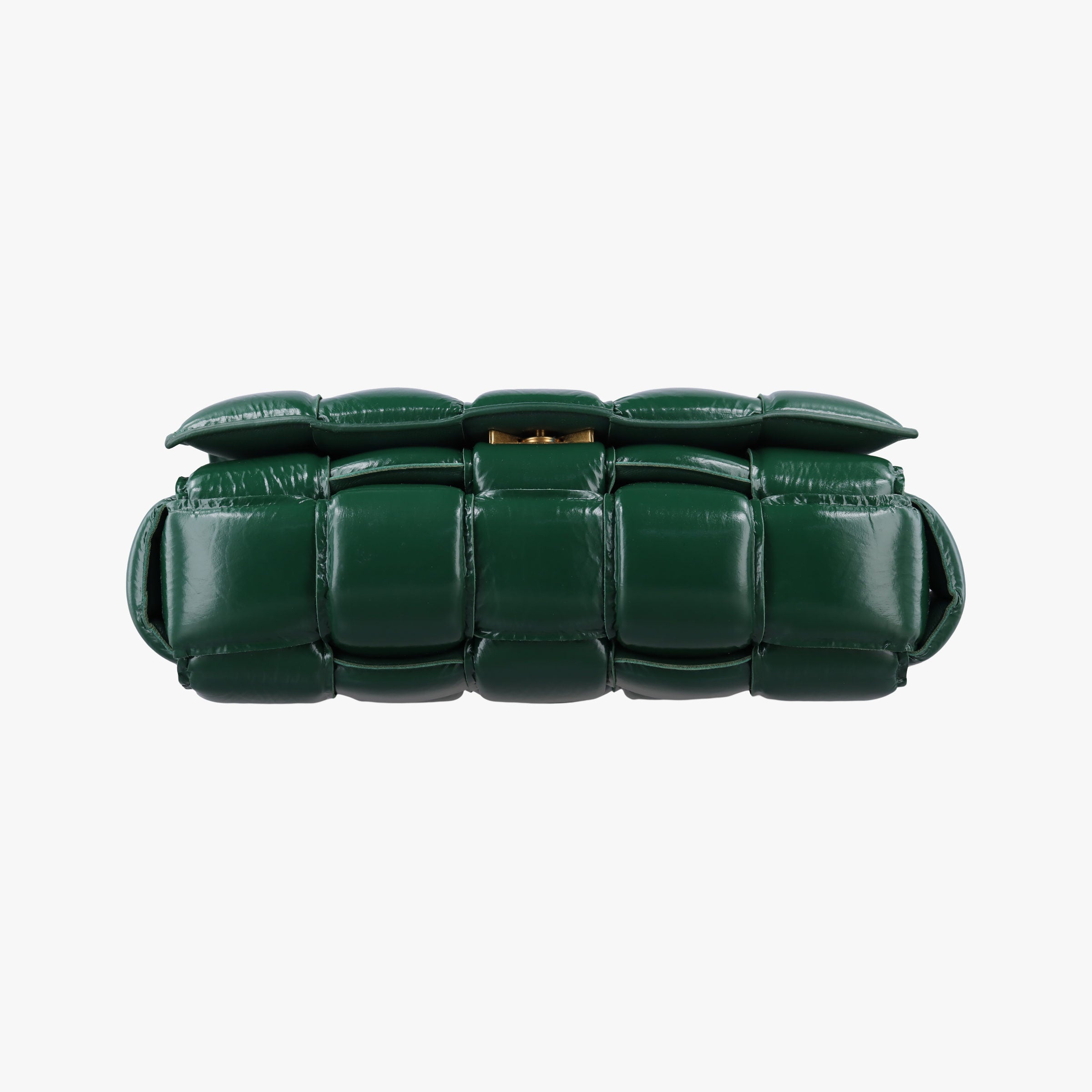 Vintage Bottega Veneta Padded CASSETTE Green lambskin  shoulderbag | stylenewstar
