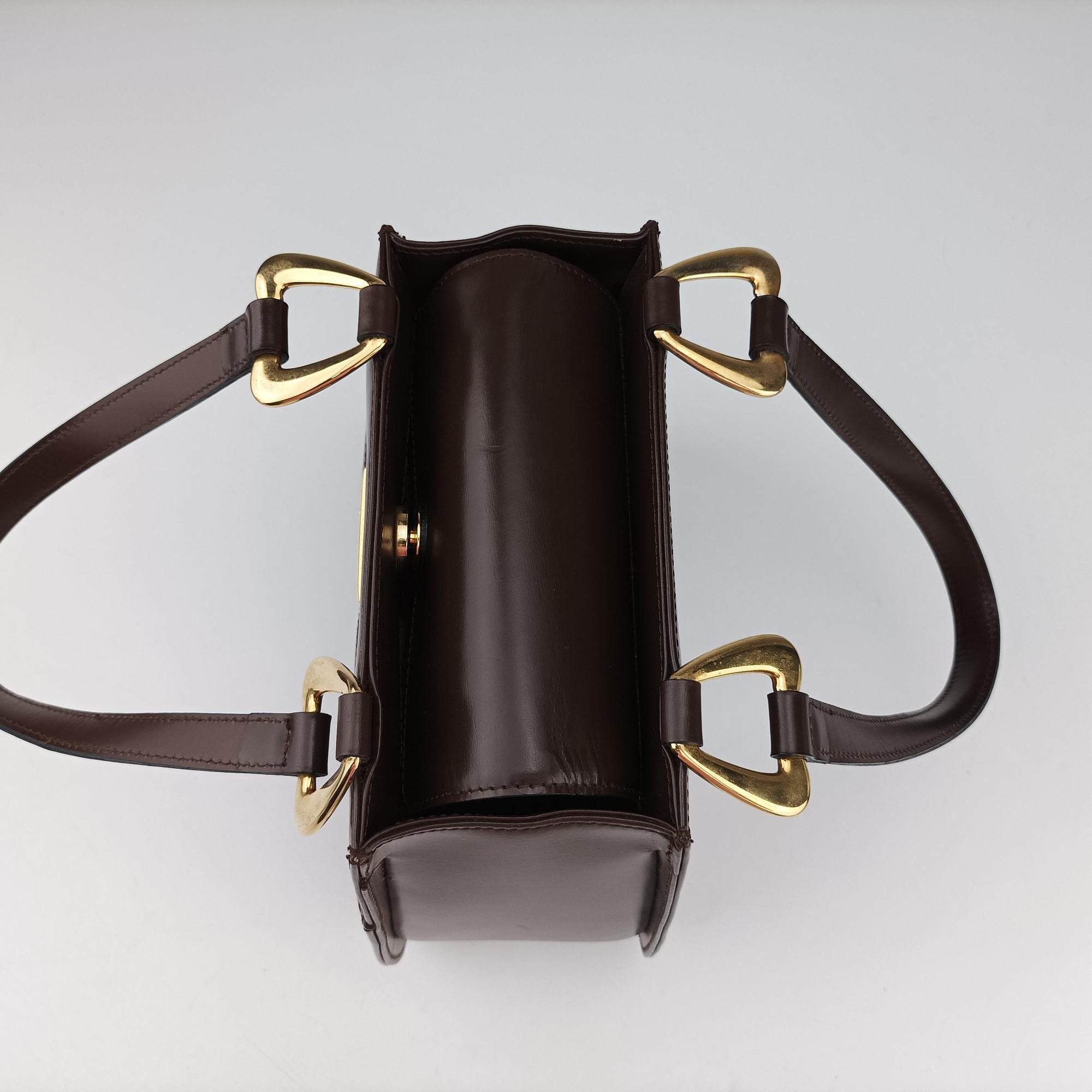 Pre-owned Yves Saint Laurent Vintage Bordeaux Leather  shoulderbag | stylenewstar
