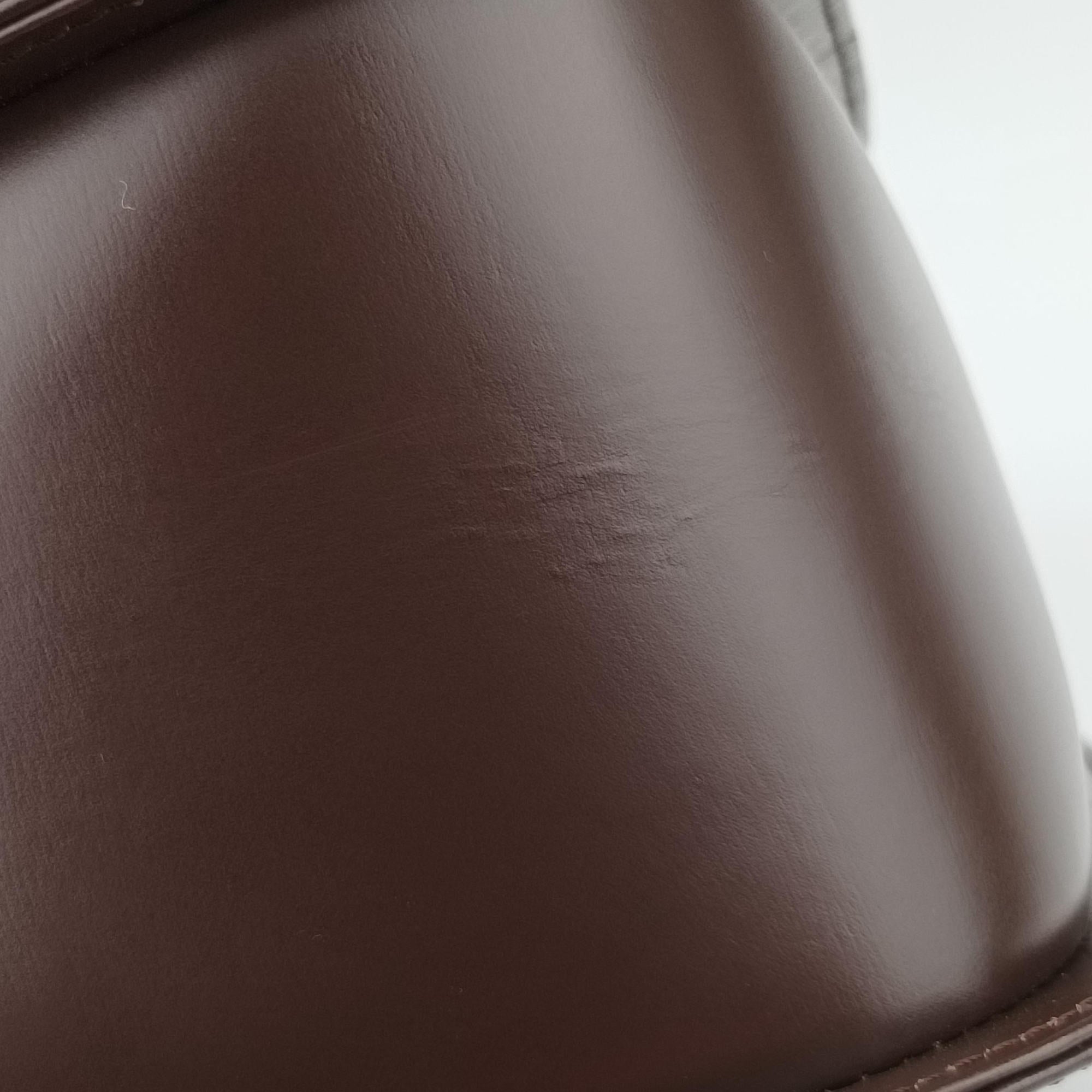 Pre-owned Yves Saint Laurent Vintage Bordeaux Leather  shoulderbag | stylenewstar
