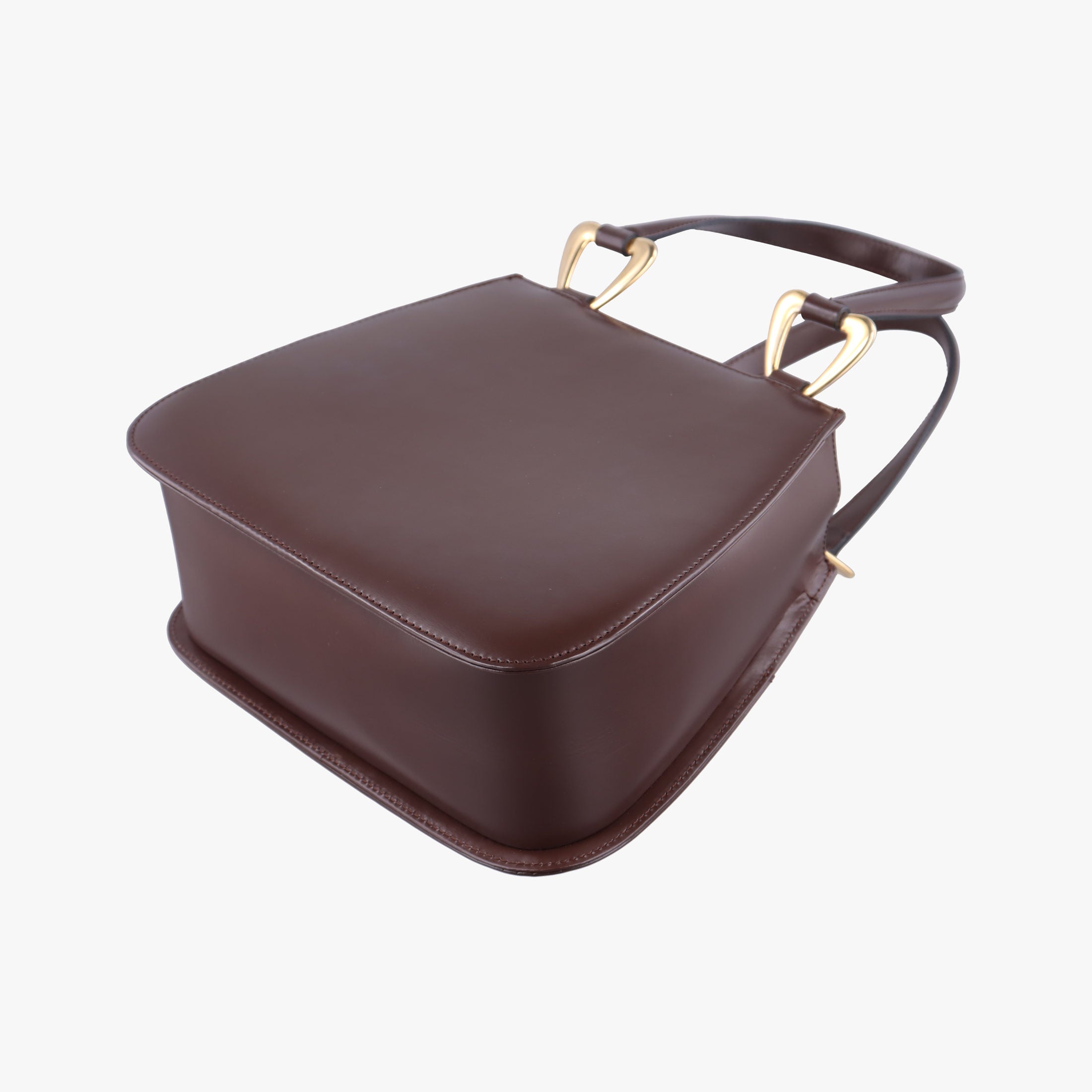 Pre-owned Yves Saint Laurent Vintage Bordeaux Leather  shoulderbag | stylenewstar