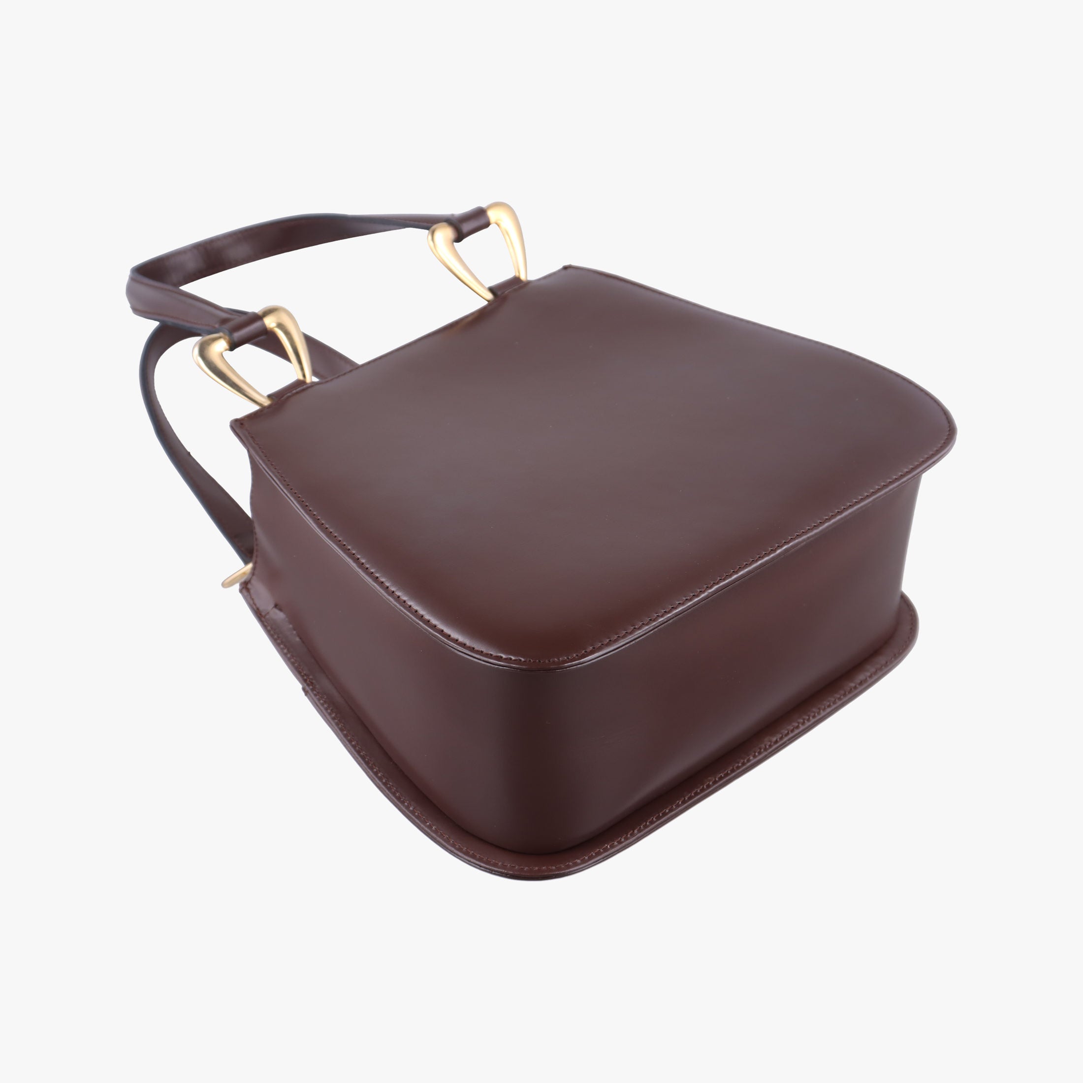Pre-owned Yves Saint Laurent Vintage Bordeaux Leather  shoulderbag | stylenewstar