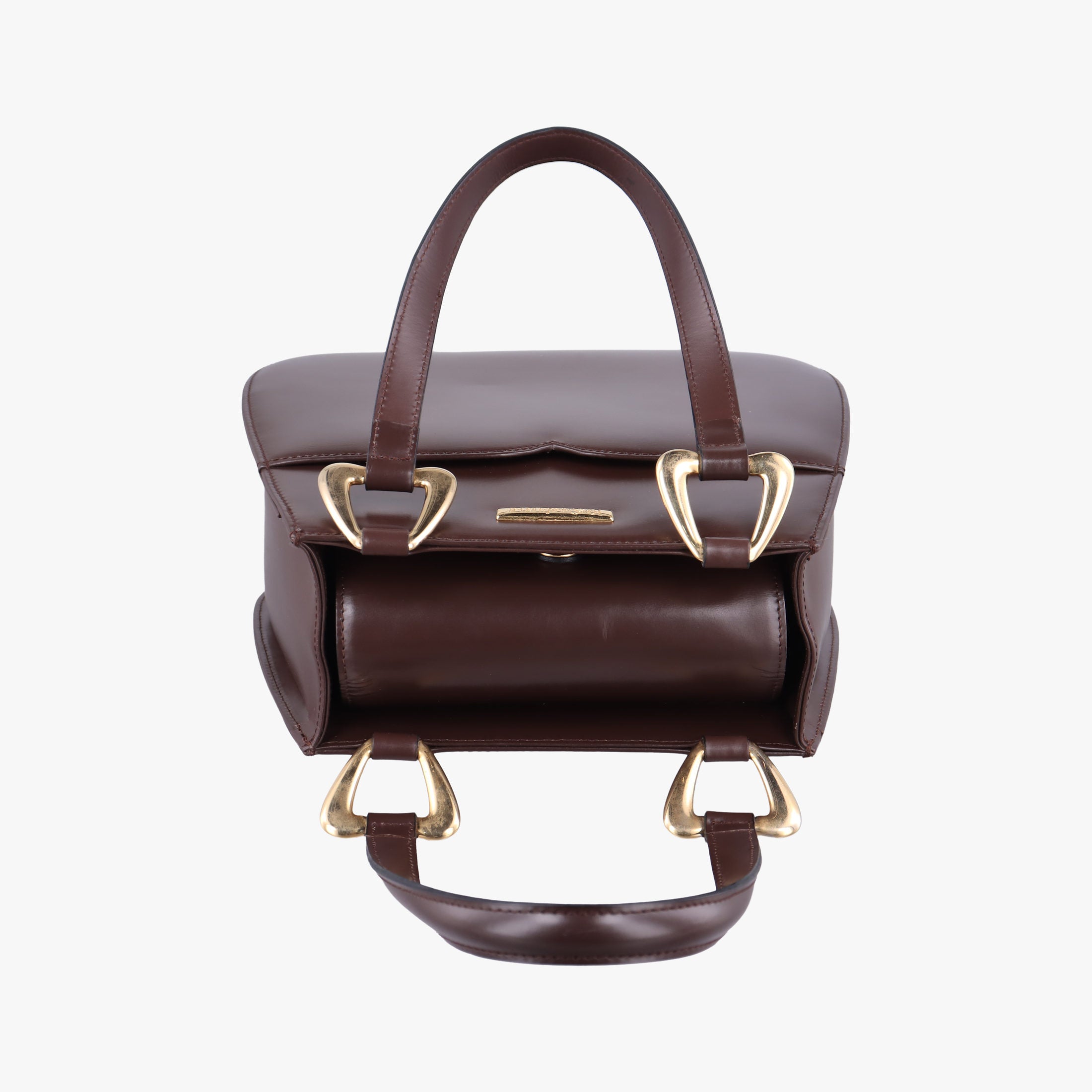 Pre-owned Yves Saint Laurent Vintage Bordeaux Leather  shoulderbag | stylenewstar