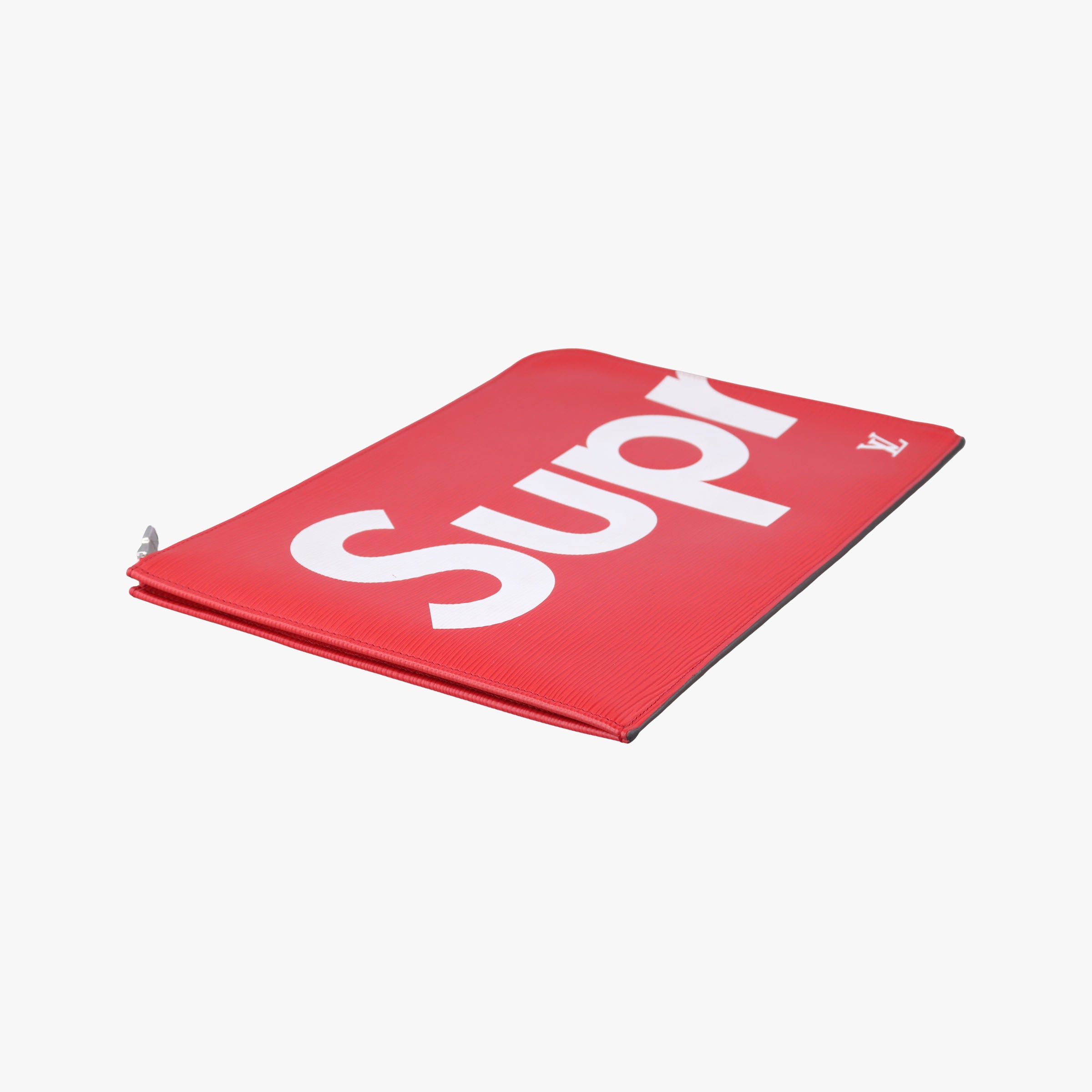 Pre-owned Louis Vuitton Pochette Jour GM Supreme Collaboration ROUGE×white epi M67722 clutchbag | stylenewstar