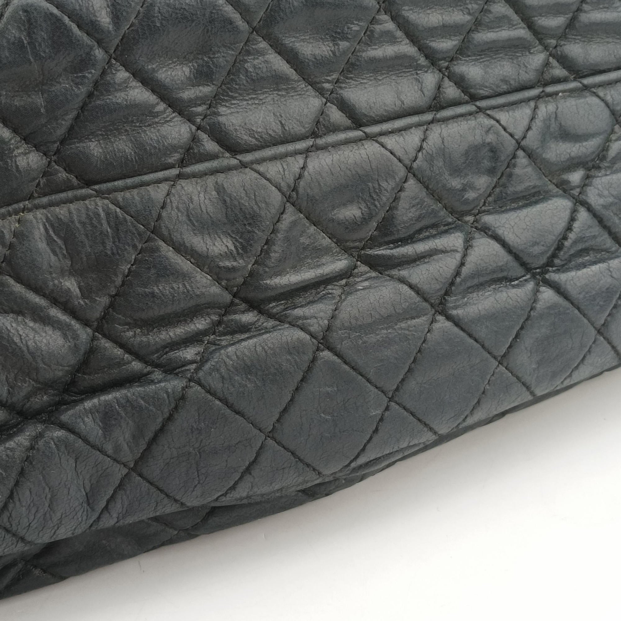 Pre-owned Chanel Matelasse coco mark Black Leather A67374 shoulderbag | stylenewstar
