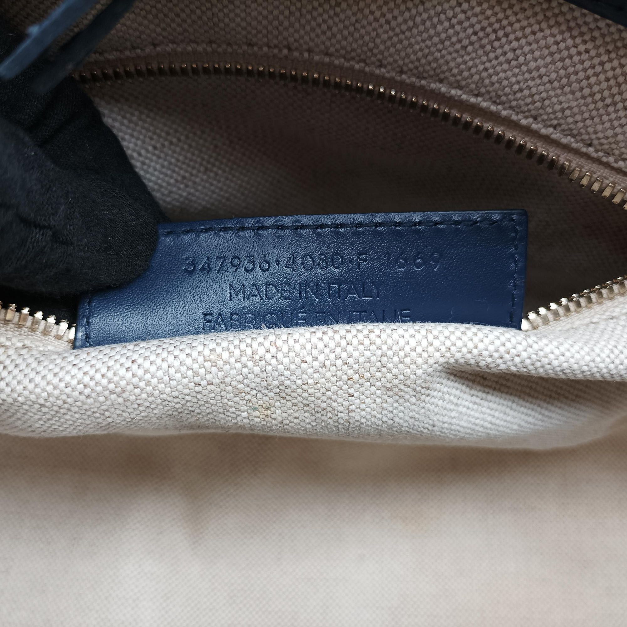 Pre-owned Balenciaga Padlock Navy × Pink × Beige Leather × Canvas  shoulderbag | stylenewstar