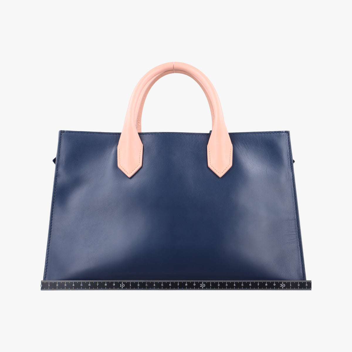 Pre-owned Balenciaga Padlock Navy × Pink × Beige Leather × Canvas  shoulderbag | stylenewstar