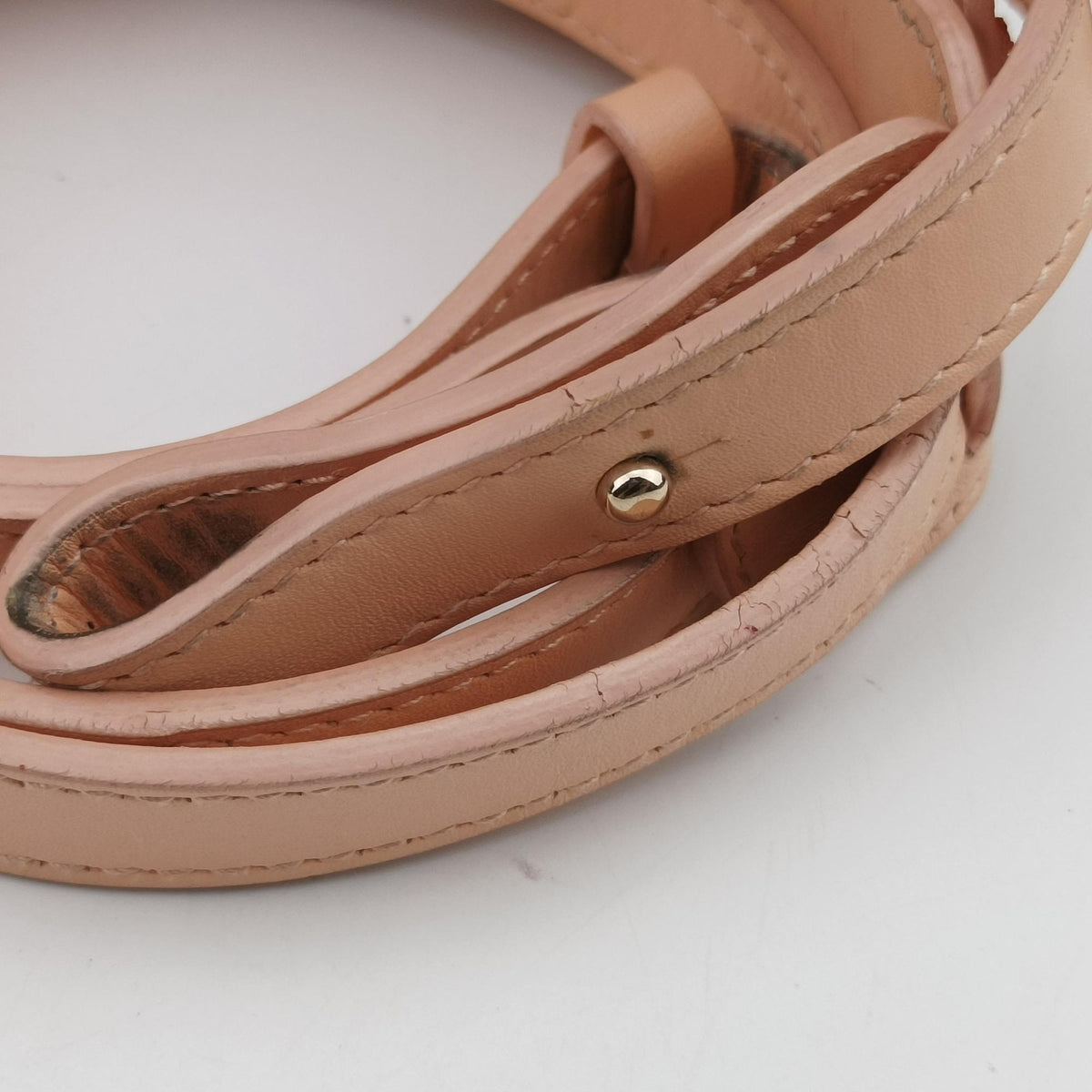 Pre-owned Balenciaga Padlock Navy × Pink × Beige Leather × Canvas  shoulderbag | stylenewstar