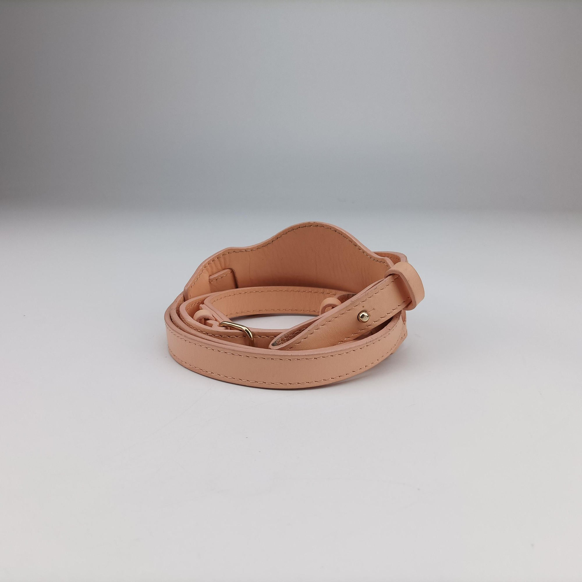 Pre-owned Balenciaga Padlock Navy × Pink × Beige Leather × Canvas  shoulderbag | stylenewstar