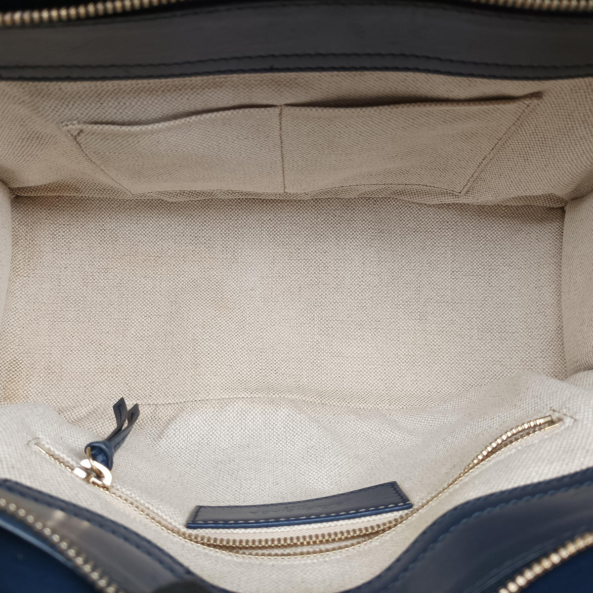Pre-owned Balenciaga Padlock Navy × Pink × Beige Leather × Canvas  shoulderbag | stylenewstar
