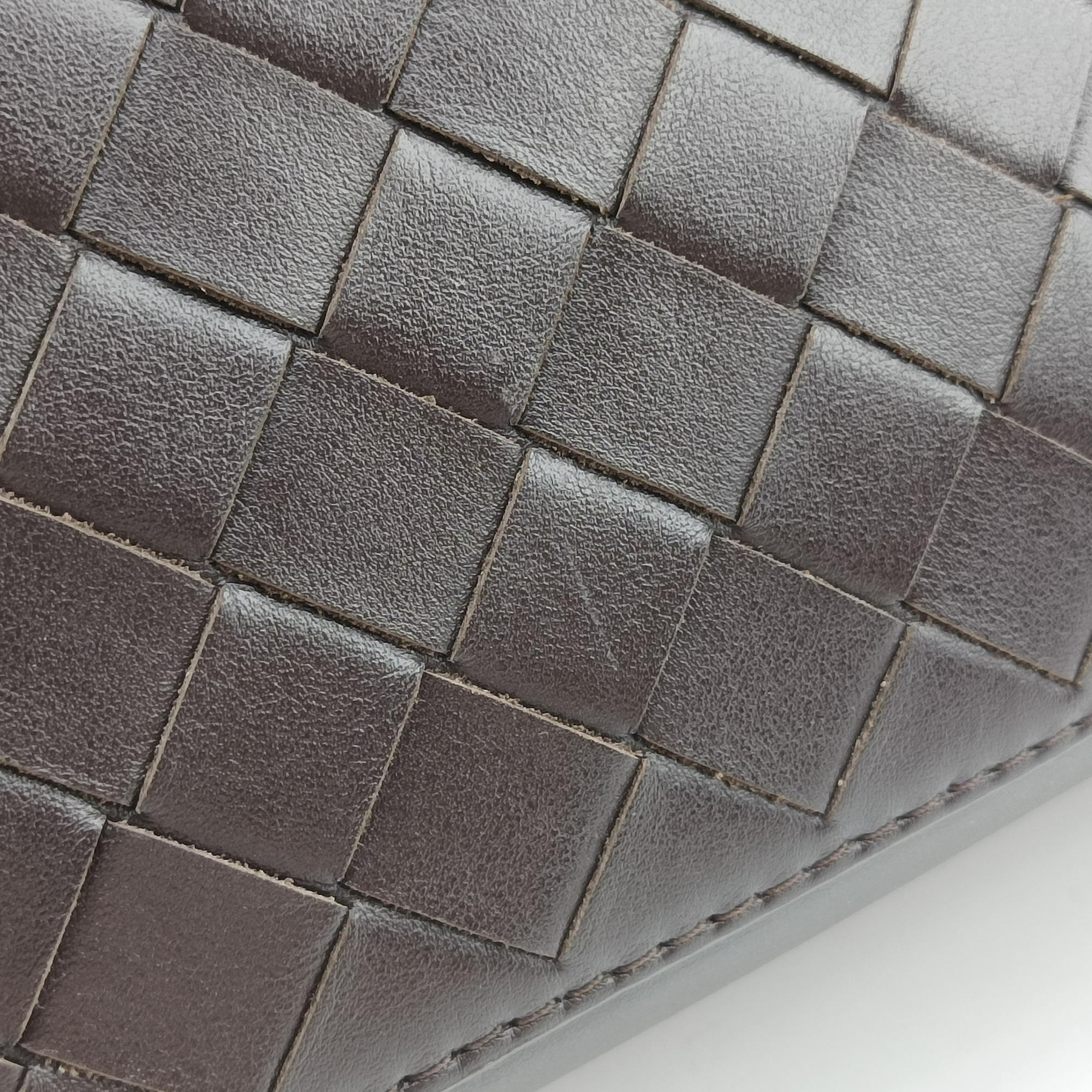 Pre-owned Bottega Veneta Getaway Slim Brown lambskin  bum bag/waist bag | stylenewstar