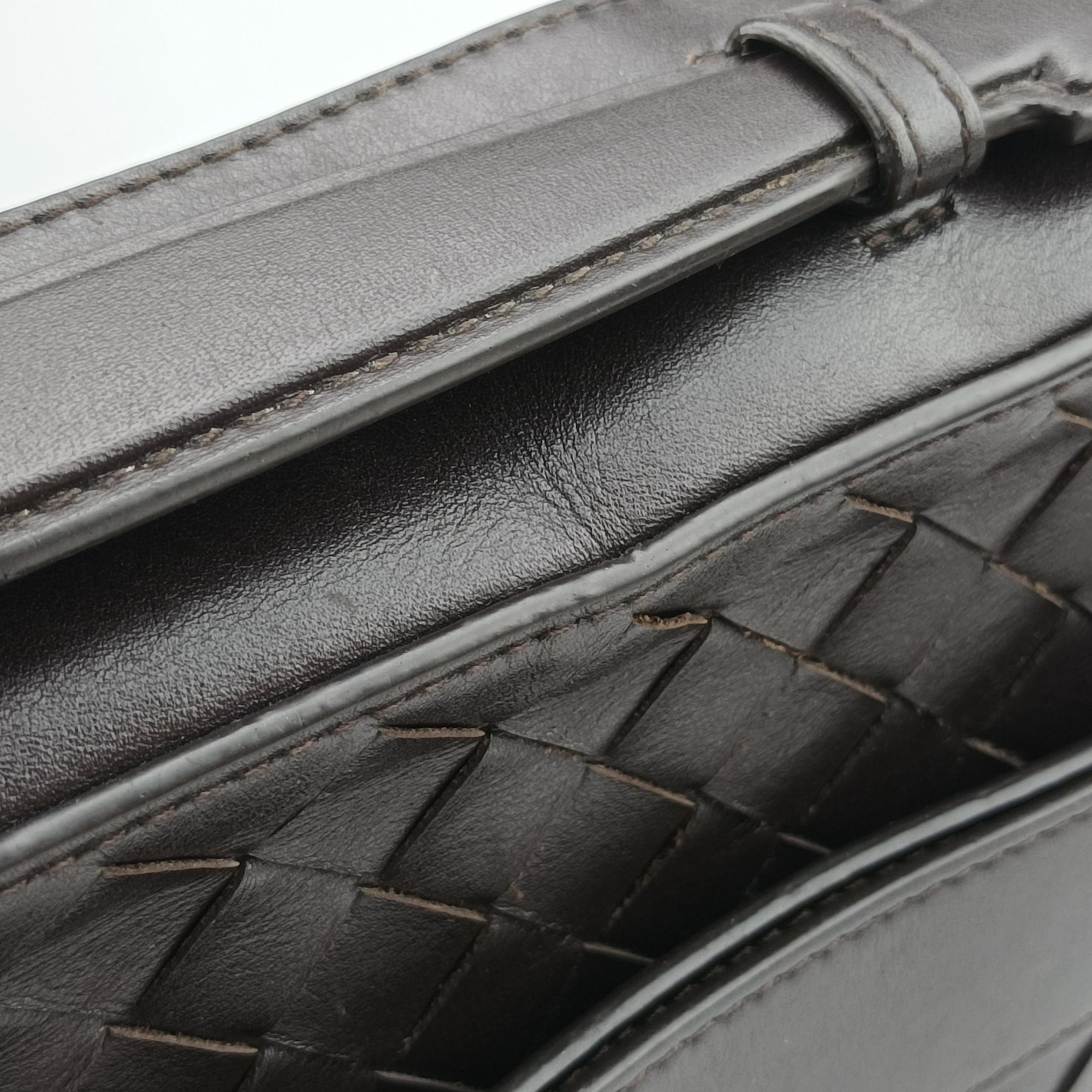 Pre-owned Bottega Veneta Getaway Slim Brown lambskin  bum bag/waist bag | stylenewstar