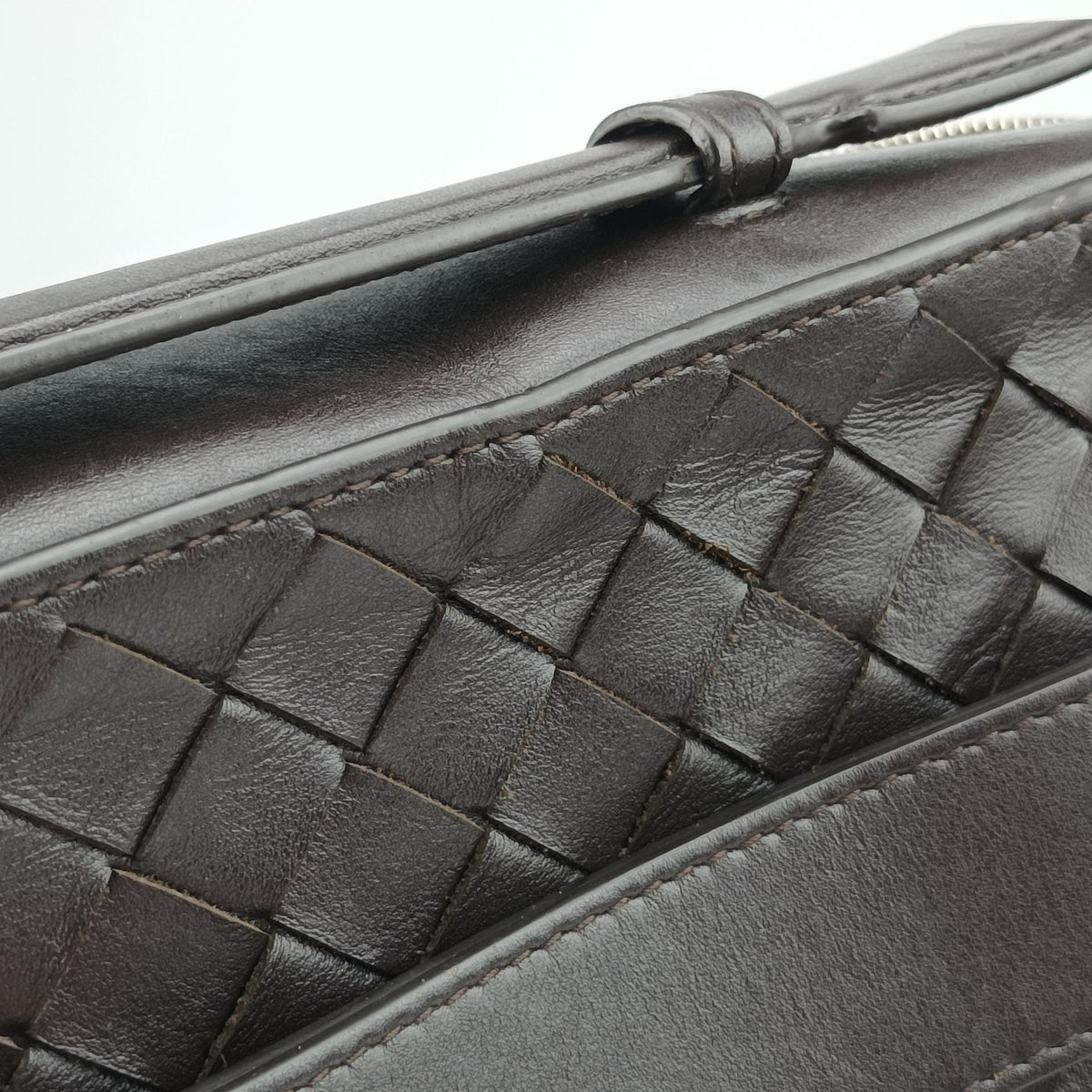 Pre-owned Bottega Veneta Getaway Slim Brown lambskin  bum bag/waist bag | stylenewstar