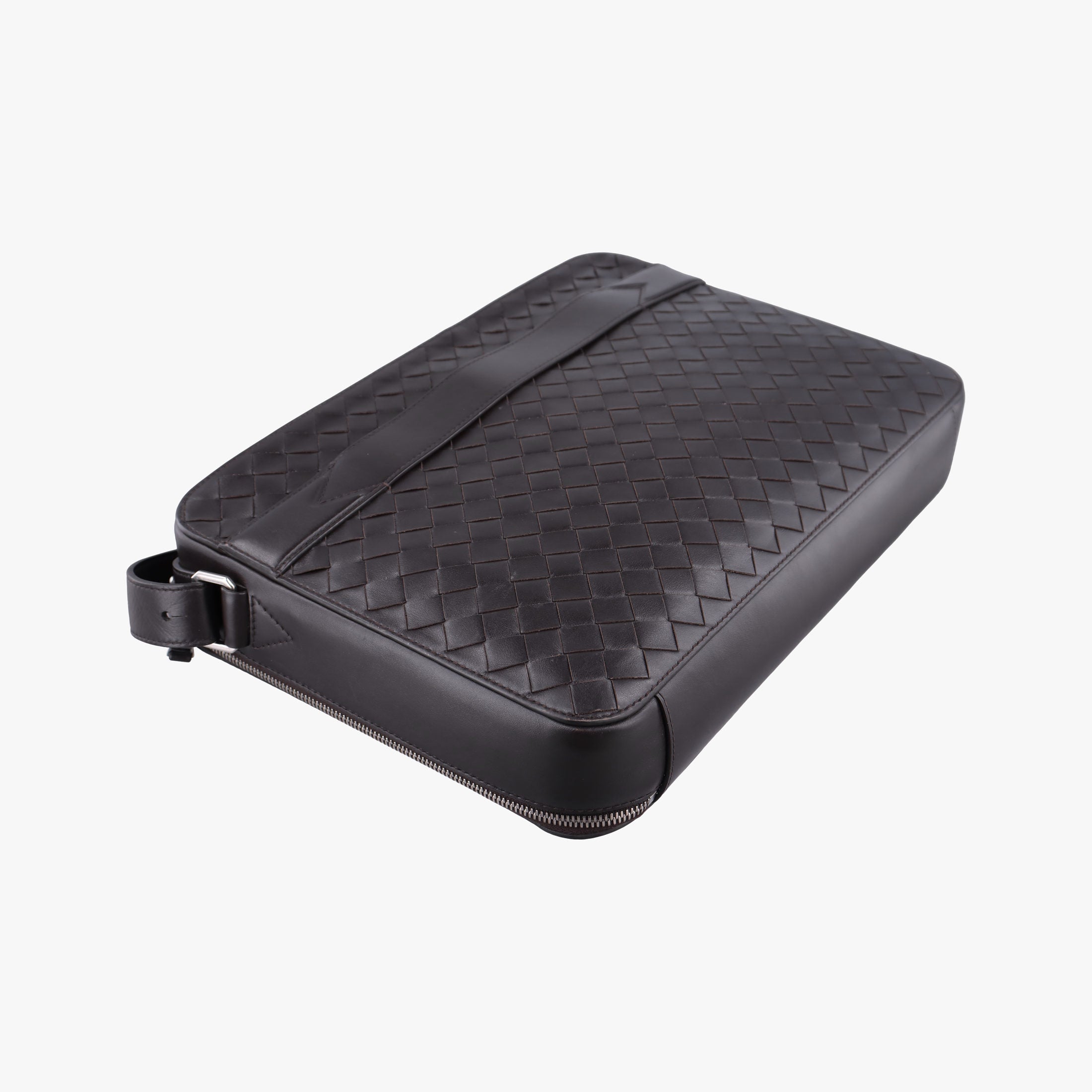 Pre-owned Bottega Veneta Getaway Slim Brown lambskin  bum bag/waist bag | stylenewstar