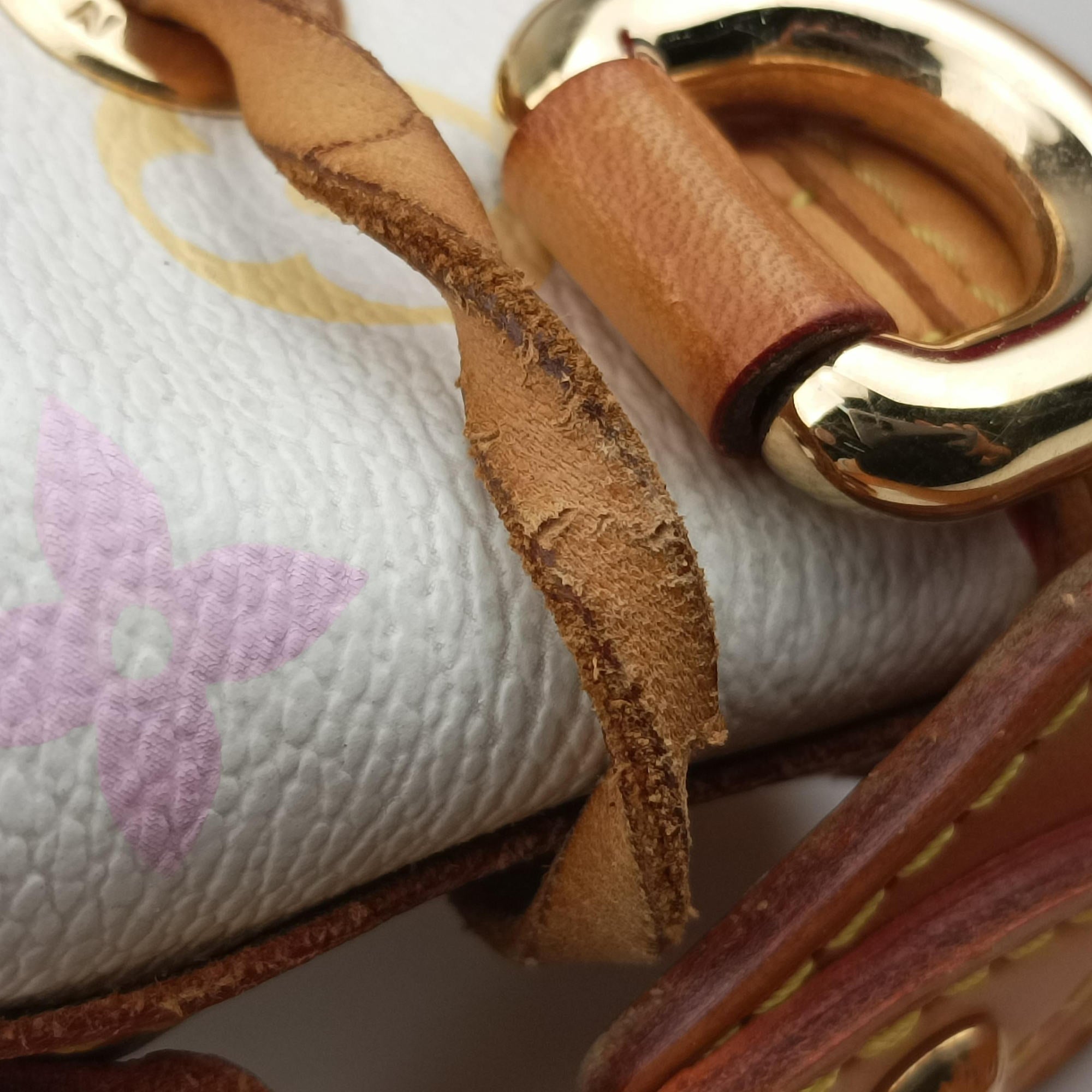 Pre-owned Louis Vuitton Petit NOe white Monogram Multicolor M42229 shoulderbag | stylenewstar