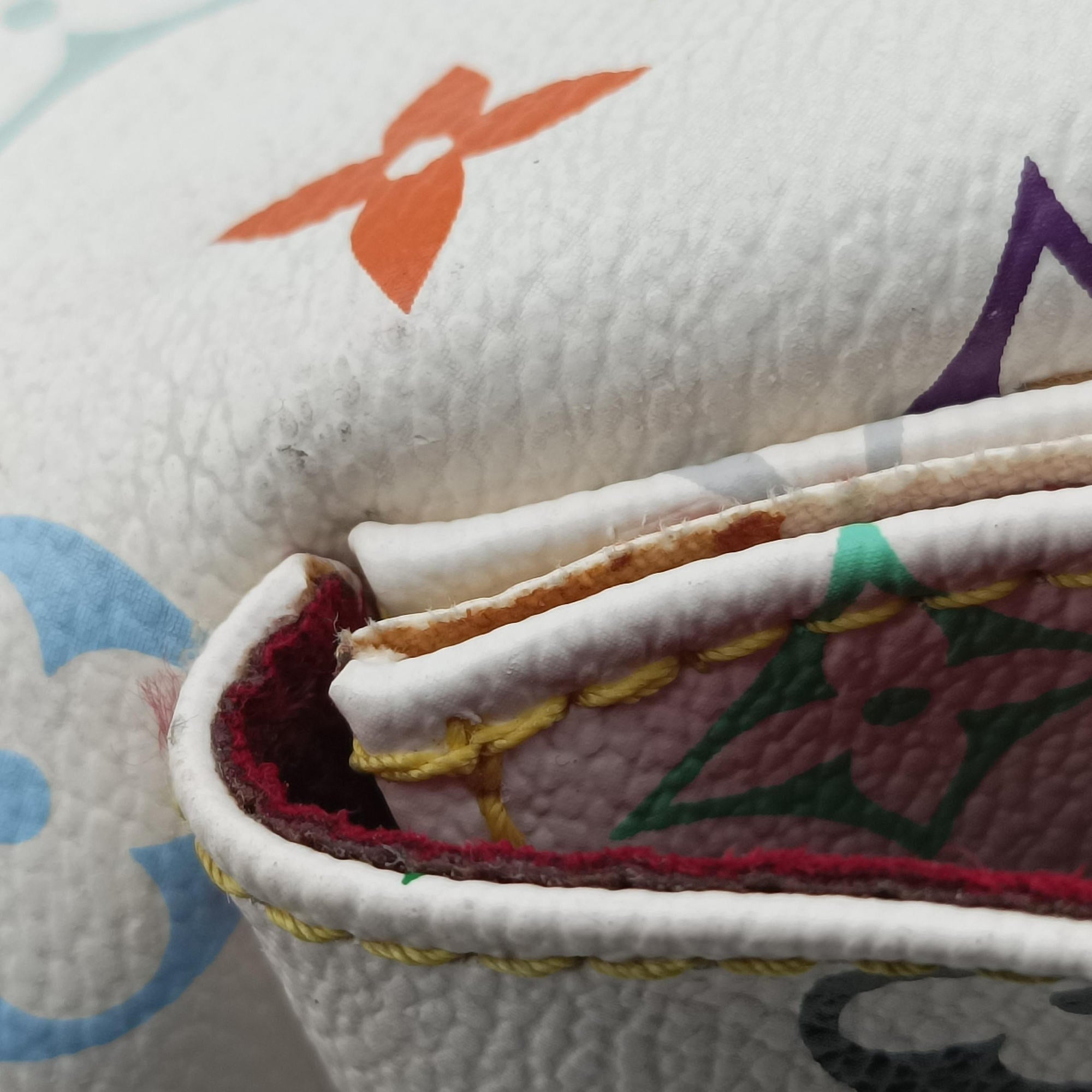 Pre-owned Louis Vuitton Petit NOe white Monogram Multicolor M42229 shoulderbag | stylenewstar