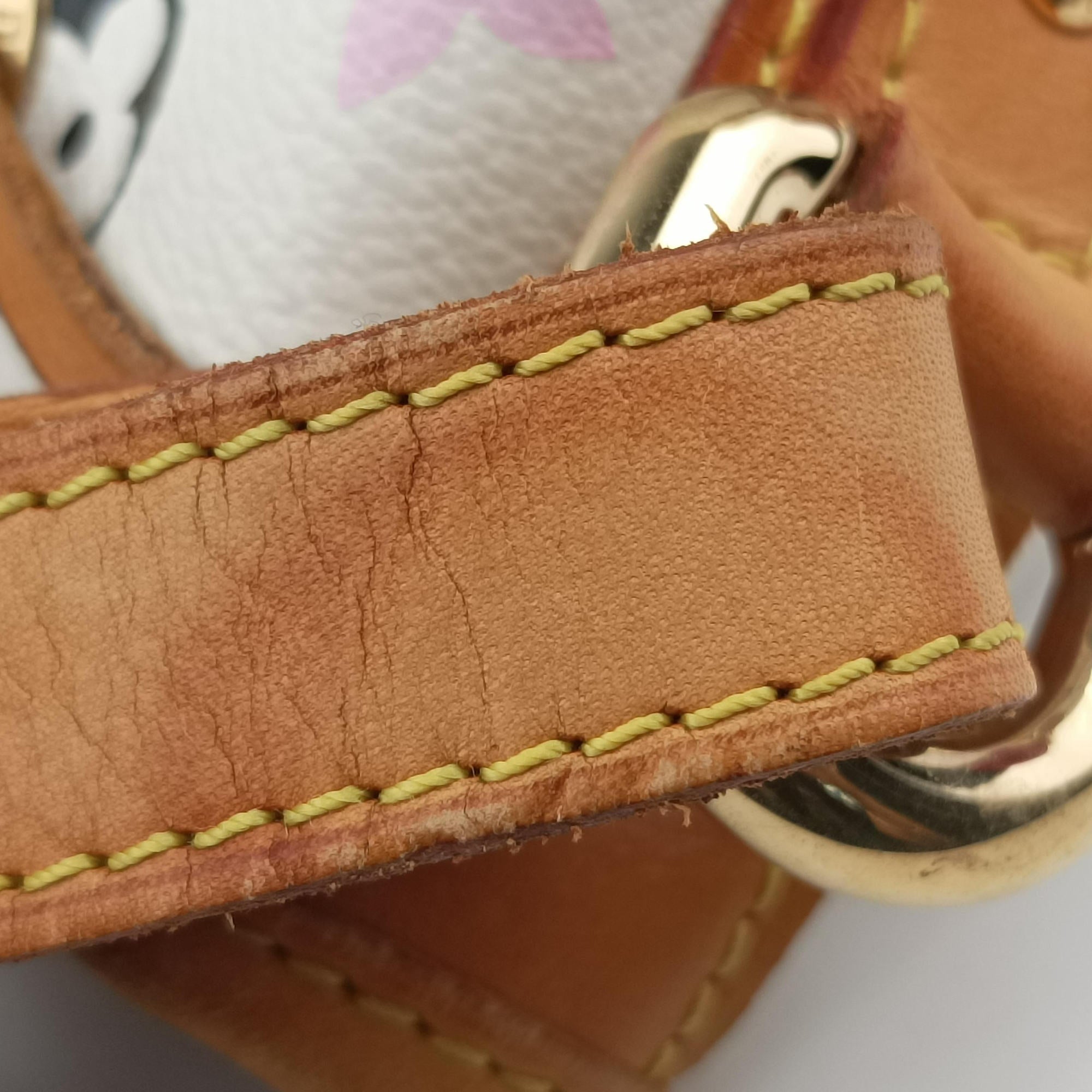 Pre-owned Louis Vuitton Petit NOe white Monogram Multicolor M42229 shoulderbag | stylenewstar