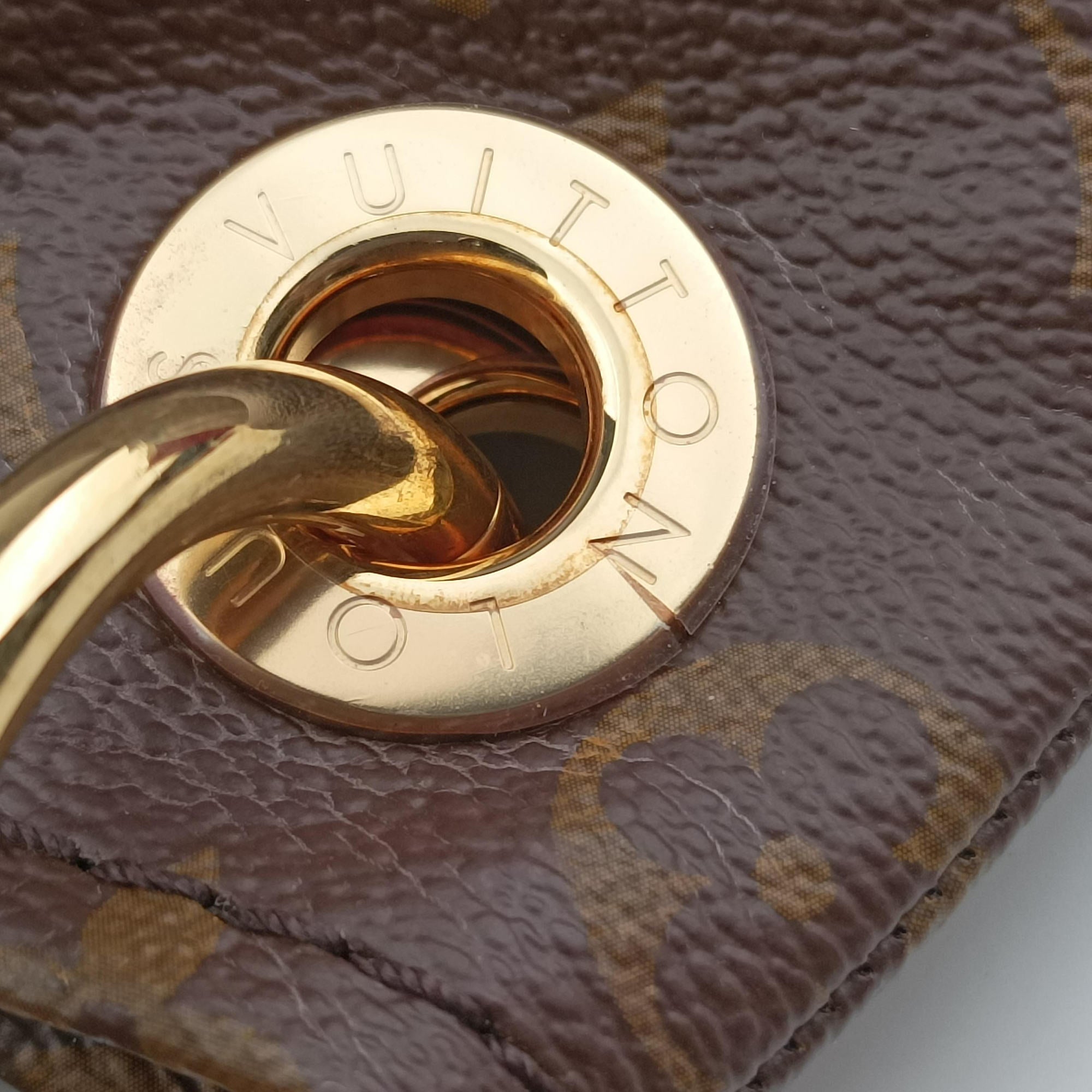 Vintage Louis Vuitton ARTSY MM BROWN Monogram Canvas M40249 shoulderbag | stylenewstar