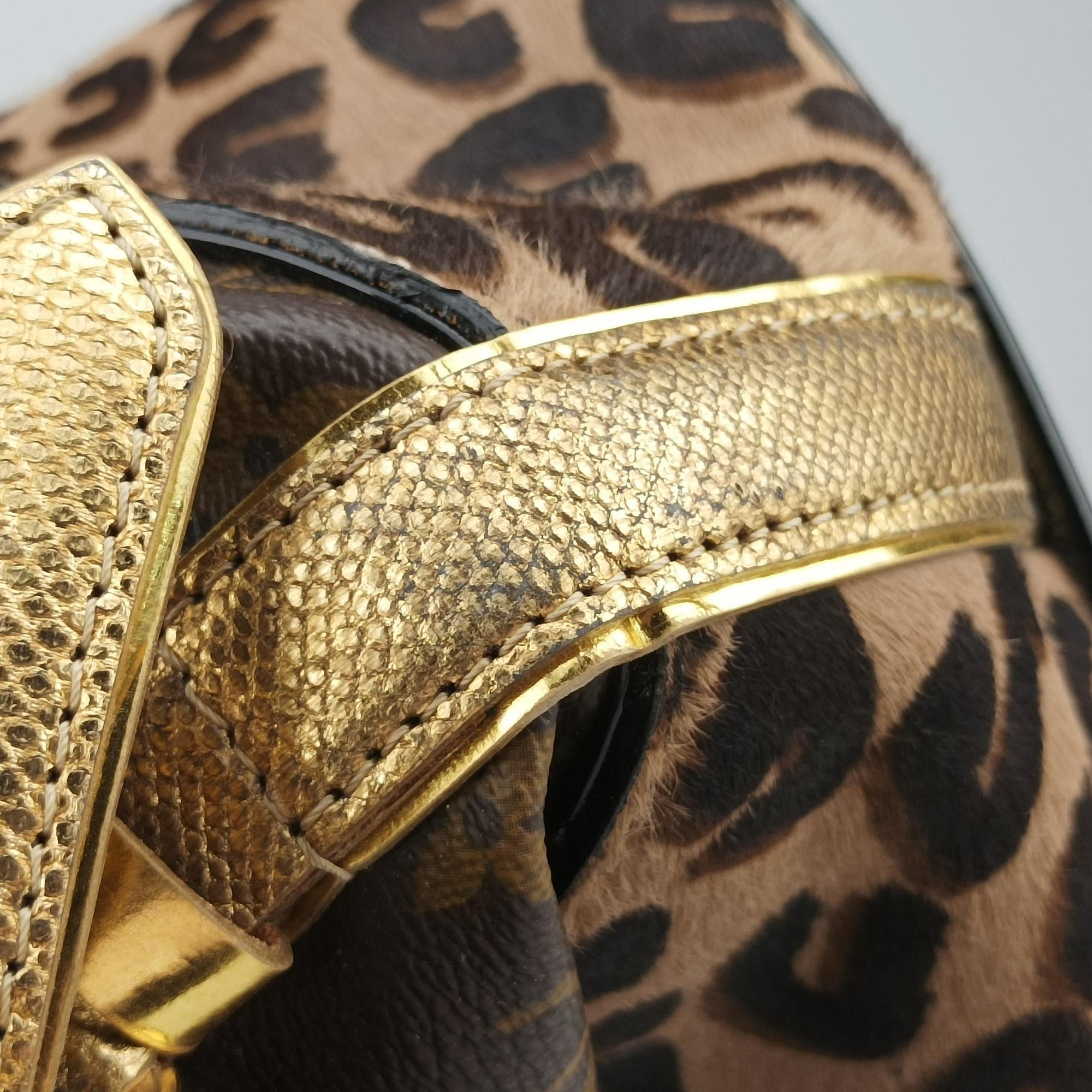 Pre-owned Louis Vuitton Leopard steamer bag Brown x Multi Monogram Canvas x ponyhair  shoulderbag | stylenewstar