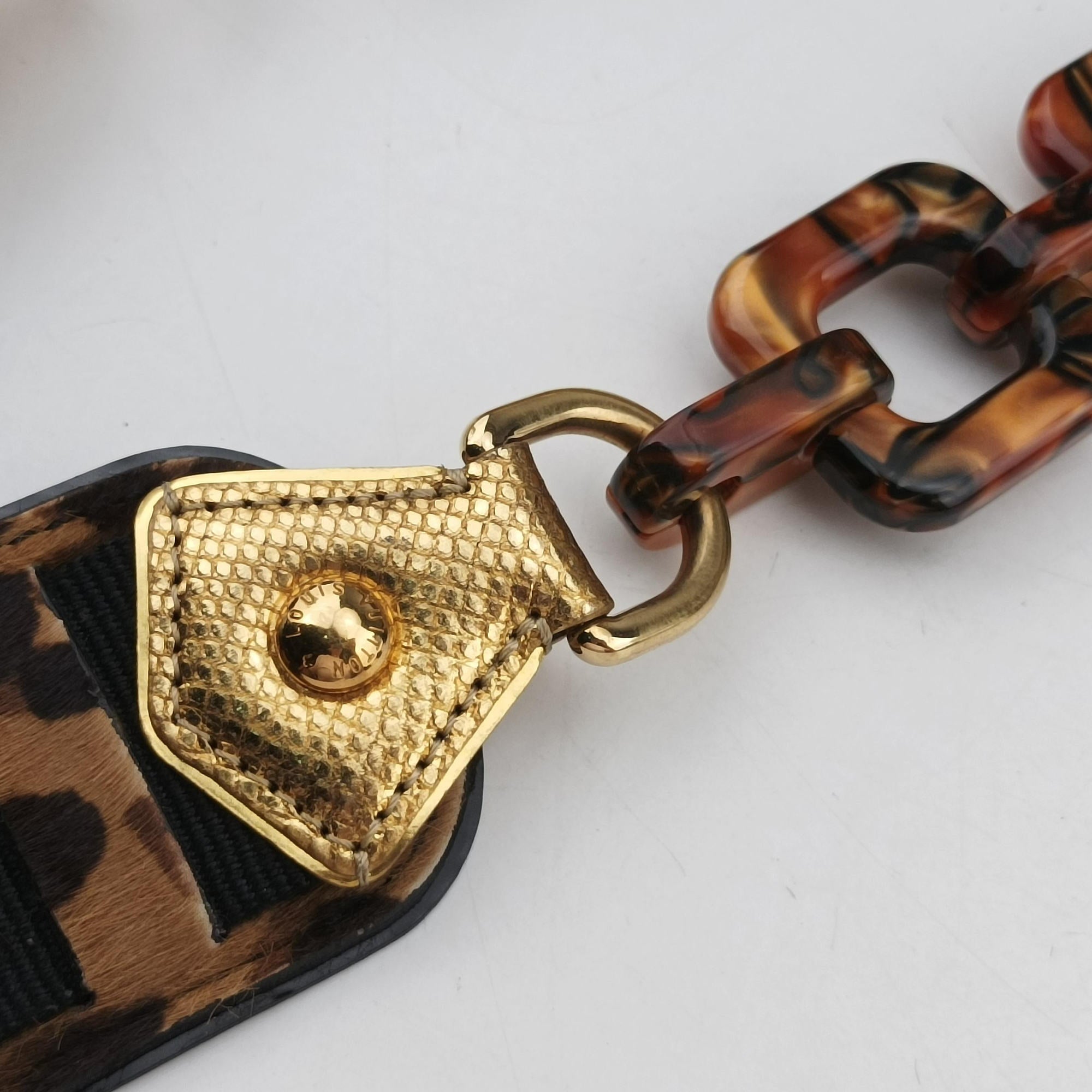 Pre-owned Louis Vuitton Leopard steamer bag Brown x Multi Monogram Canvas x ponyhair  shoulderbag | stylenewstar