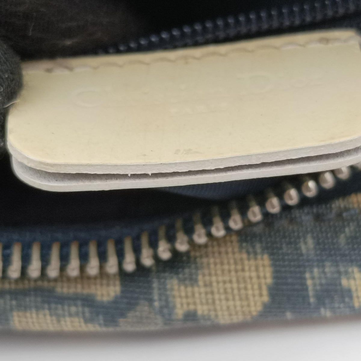 Pre-owned Christian Dior Trotter Blue Coated Canvas Leather  shoulderbag | stylenewstar