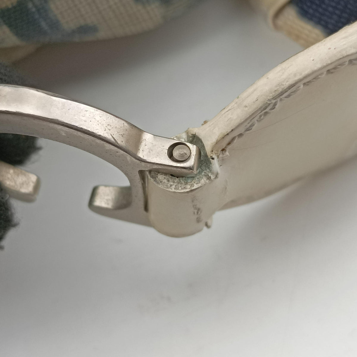 Pre-owned Christian Dior Trotter Blue Coated Canvas Leather  shoulderbag | stylenewstar
