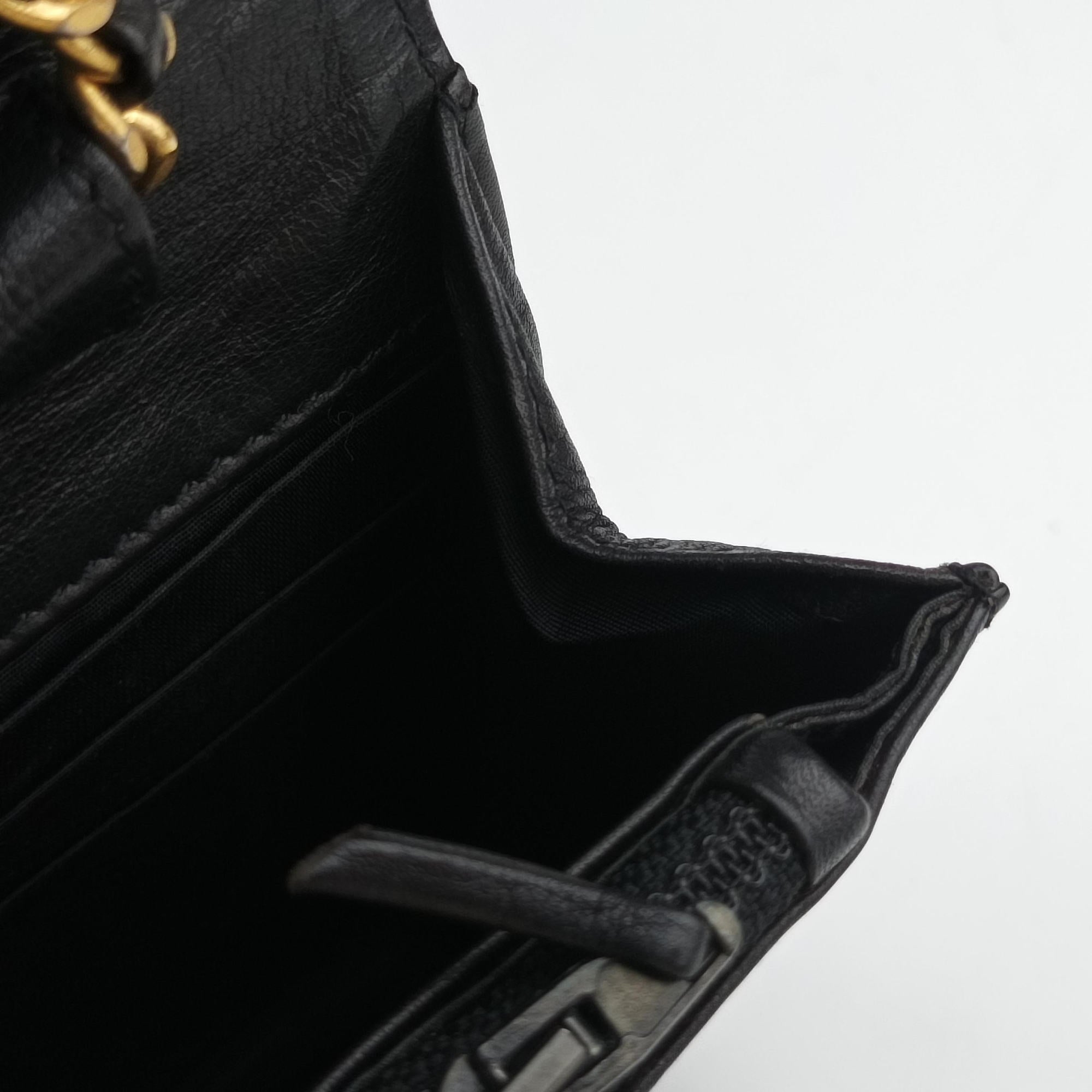 Pre-owned Chanel CocoMark Black Patent leather A05281 shoulderbag | stylenewstar