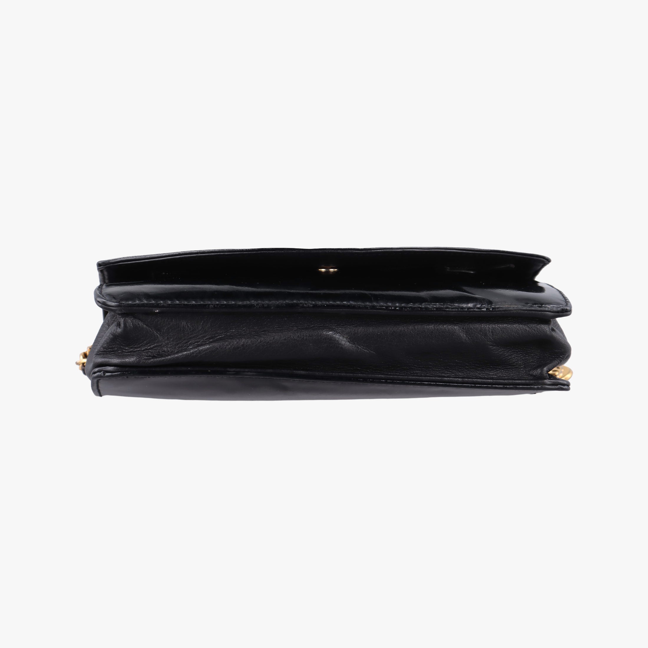 Pre-owned Chanel CocoMark Black Patent leather A05281 shoulderbag | stylenewstar