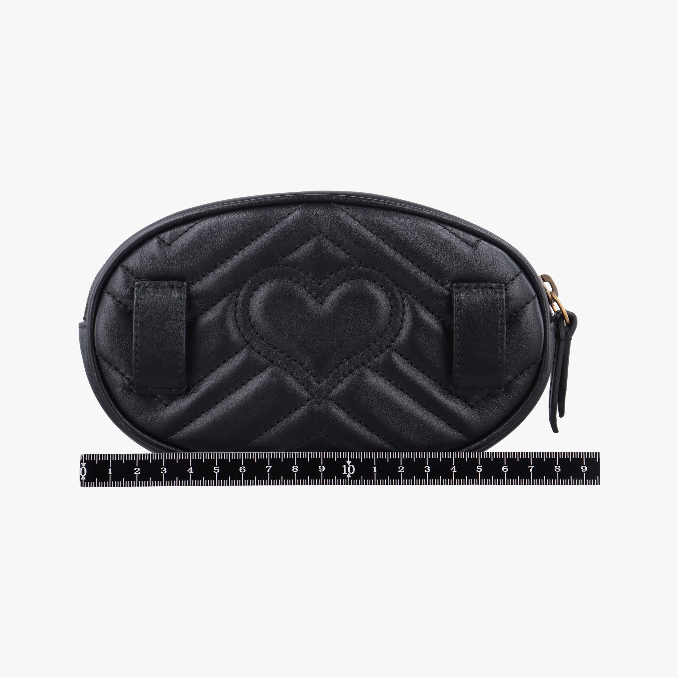 Secondhand Gucci GG Marmont Black Leather 476434 bum bag/waist bag | stylenewstar