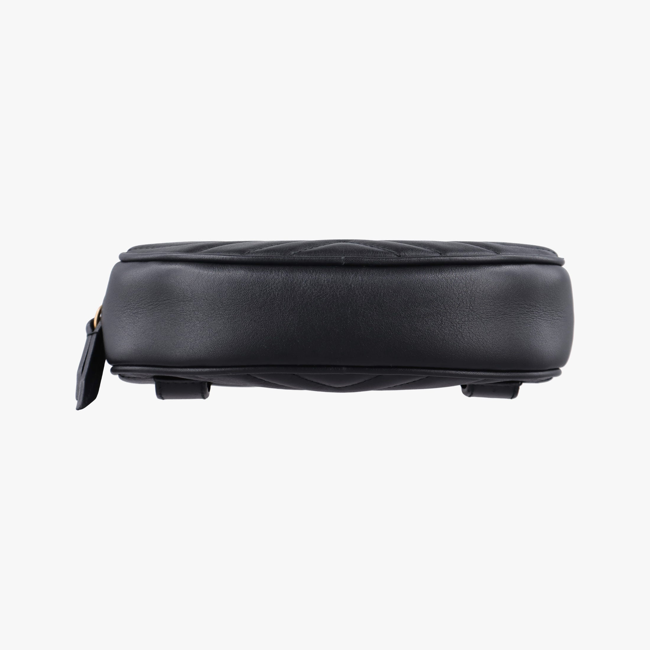 Secondhand Gucci GG Marmont Black Leather 476434 bum bag/waist bag | stylenewstar