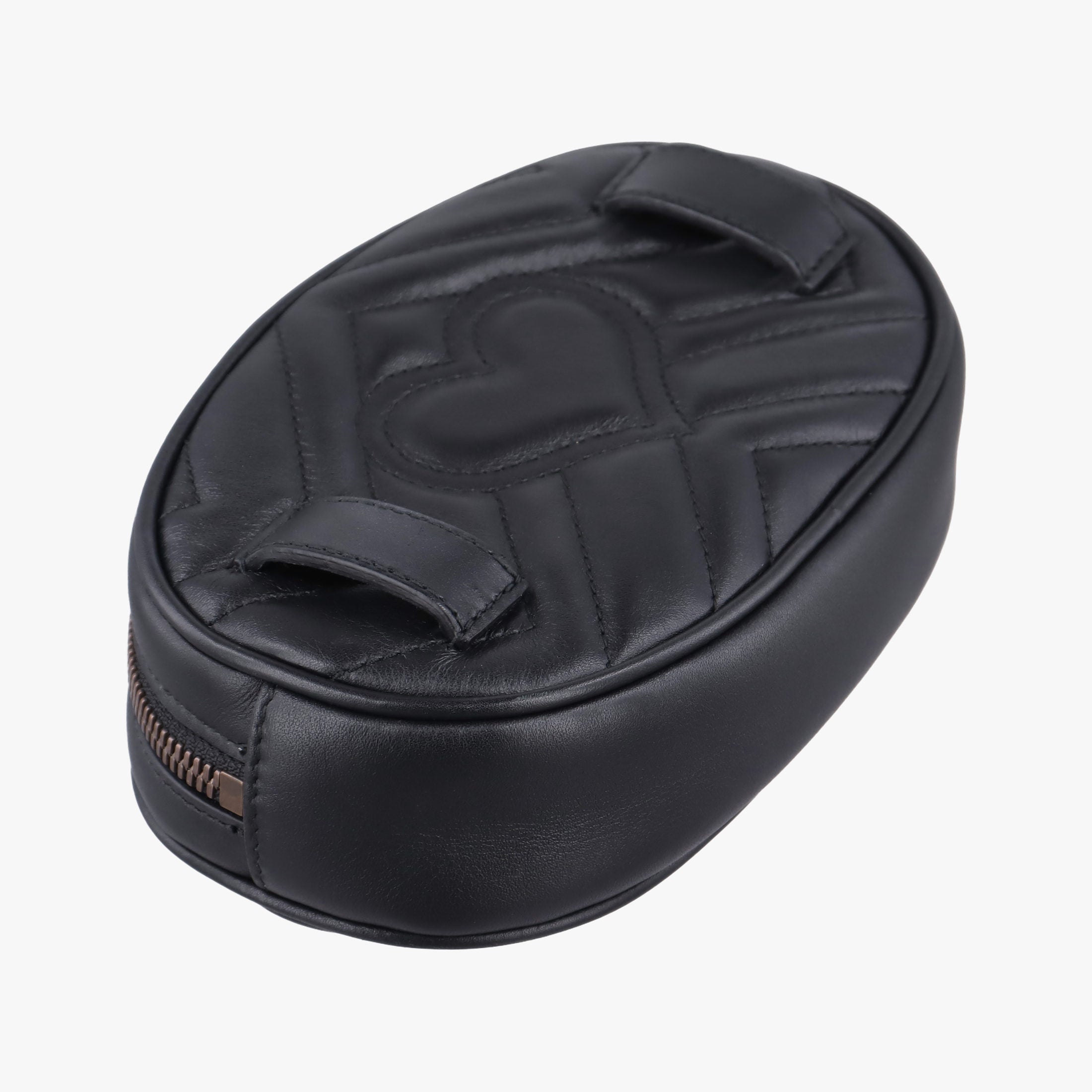 Secondhand Gucci GG Marmont Black Leather 476434 bum bag/waist bag | stylenewstar