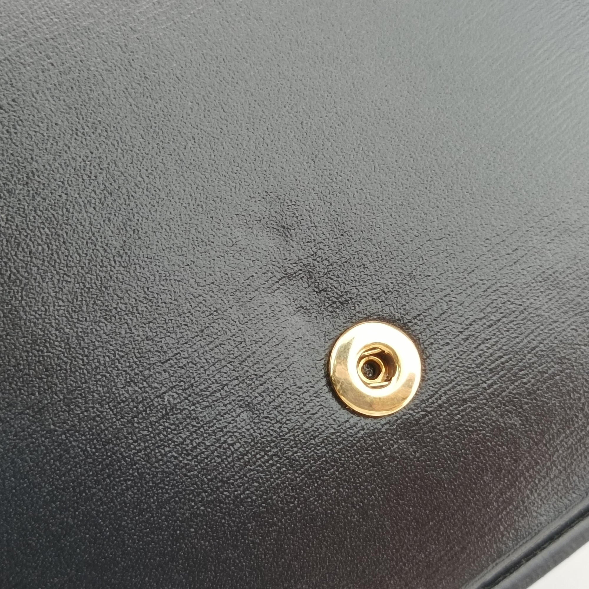 Pre-owned Celine Triomphe Black Leather  shoulderbag | stylenewstar