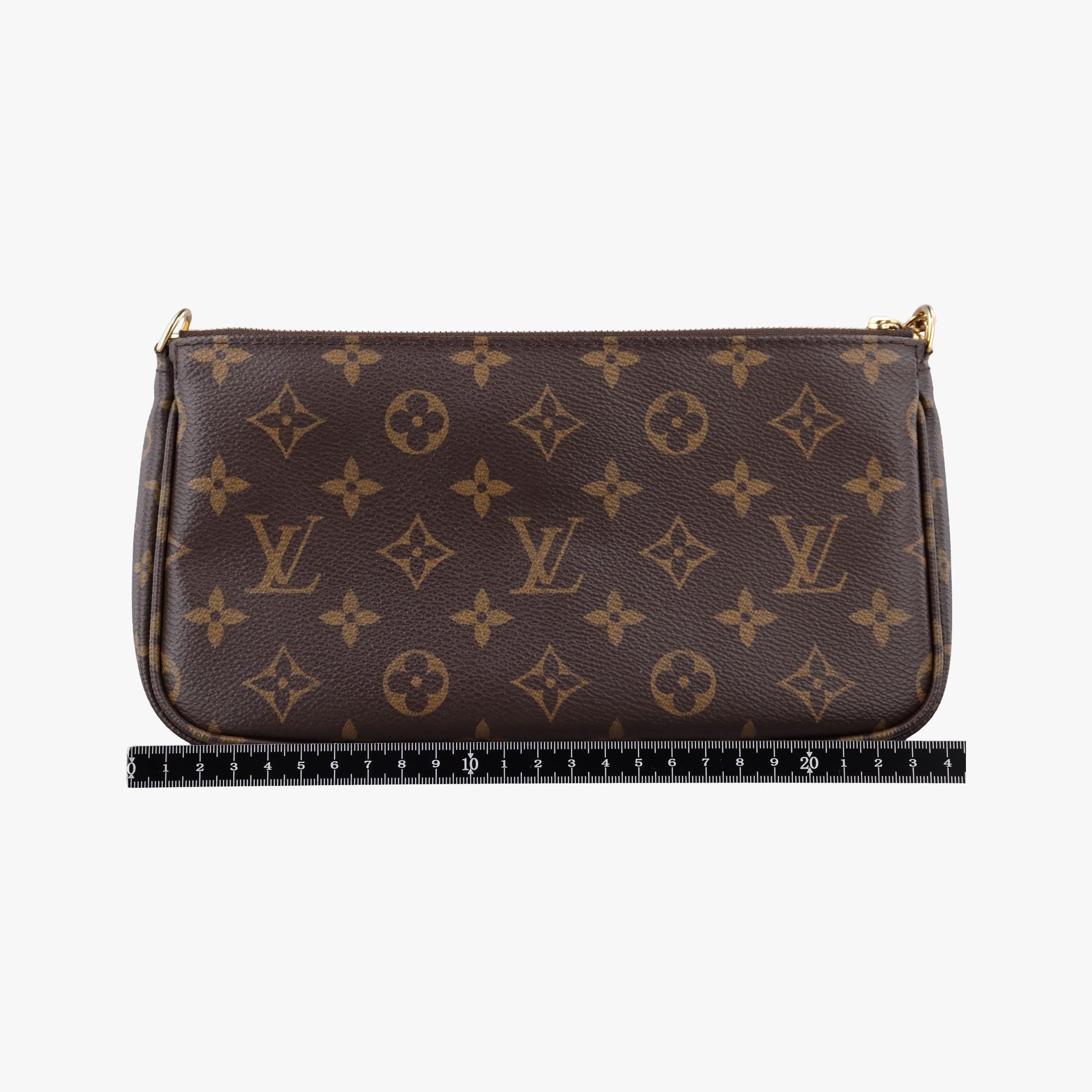 Vintage Louis Vuitton MULTI POCHETTE ACCESSOIRES MARRON×ROSE CLAIRE Monogram Canvas M44840 shoulderbag | stylenewstar