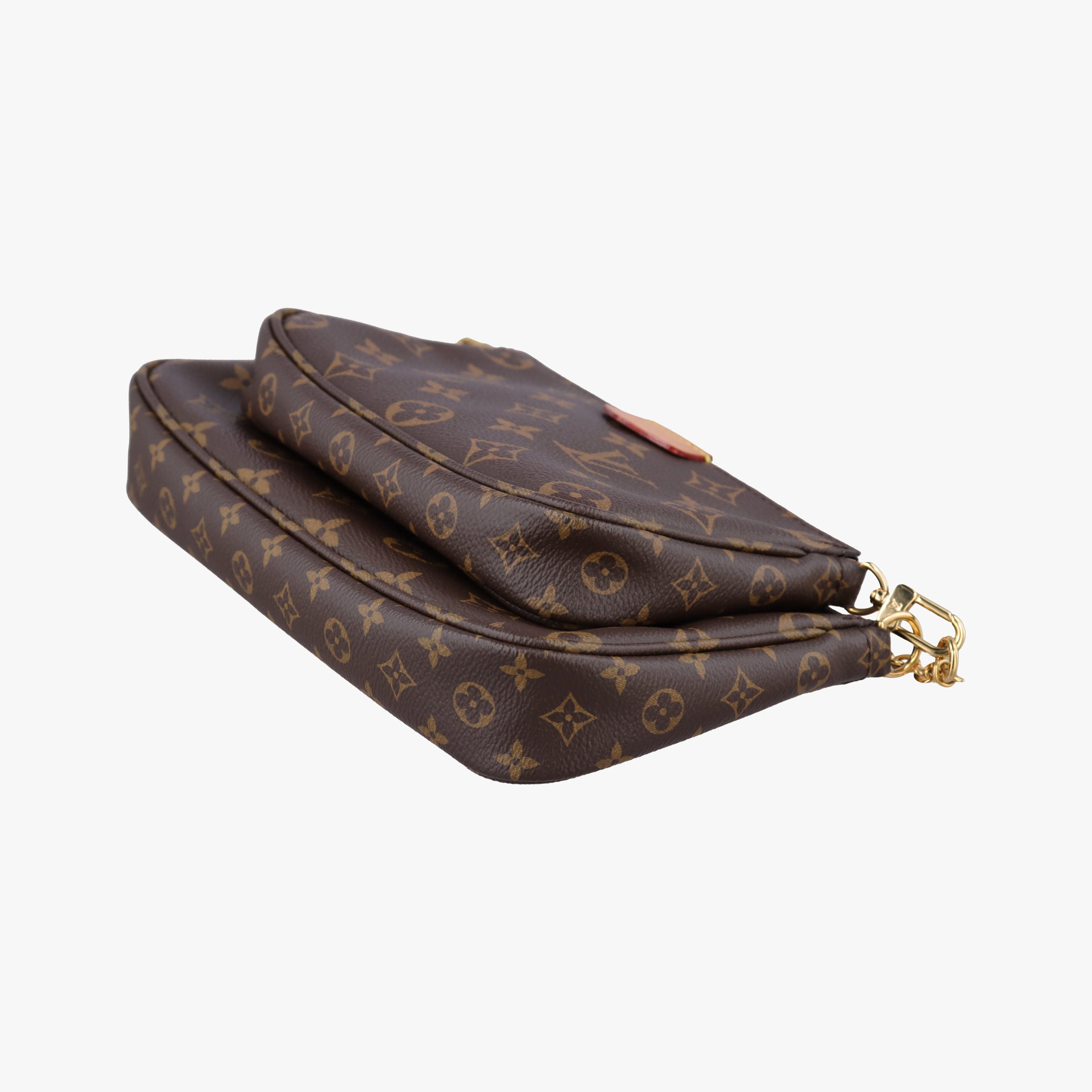 Vintage Louis Vuitton MULTI POCHETTE ACCESSOIRES MARRON×ROSE CLAIRE Monogram Canvas M44840 shoulderbag | stylenewstar