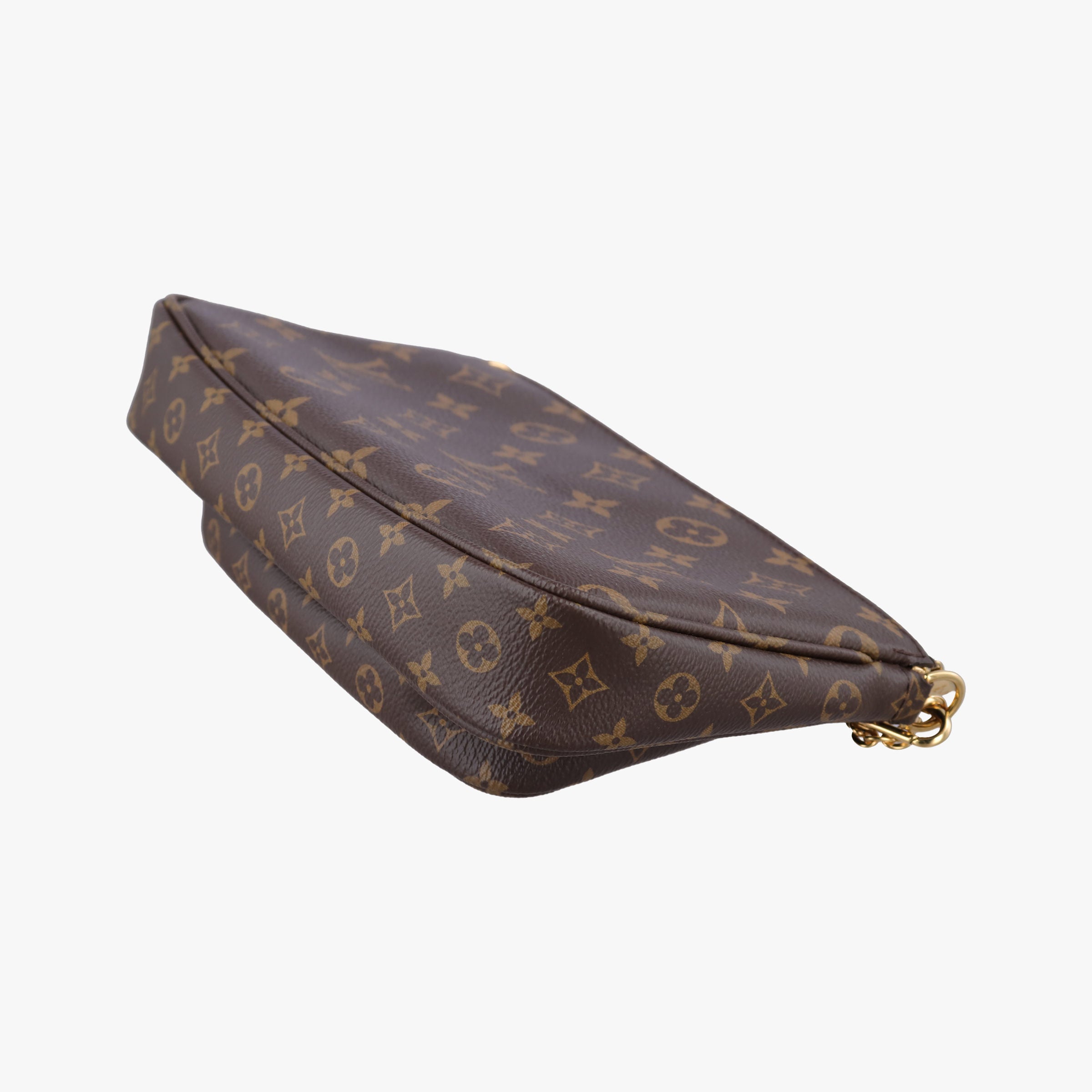 Vintage Louis Vuitton MULTI POCHETTE ACCESSOIRES MARRON×ROSE CLAIRE Monogram Canvas M44840 shoulderbag | stylenewstar
