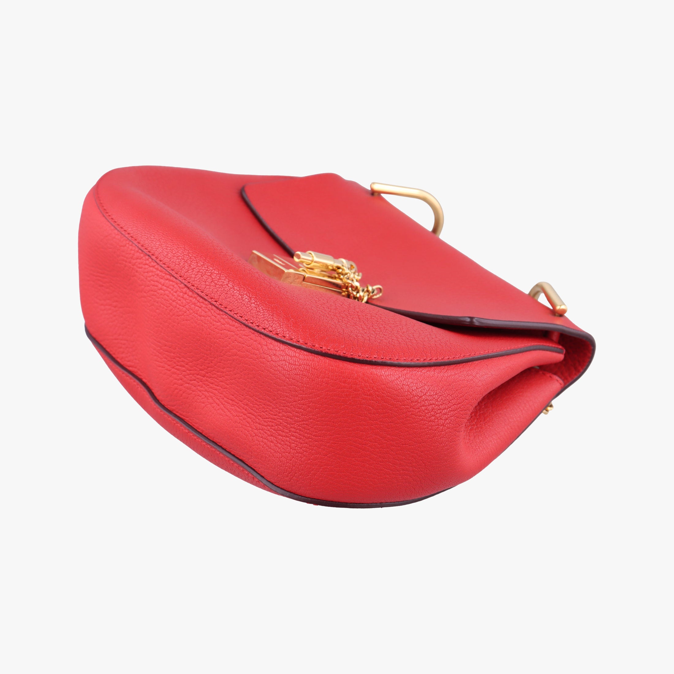 Pre-owned Chloe DREW Red Leather  shoulderbag | stylenewstar