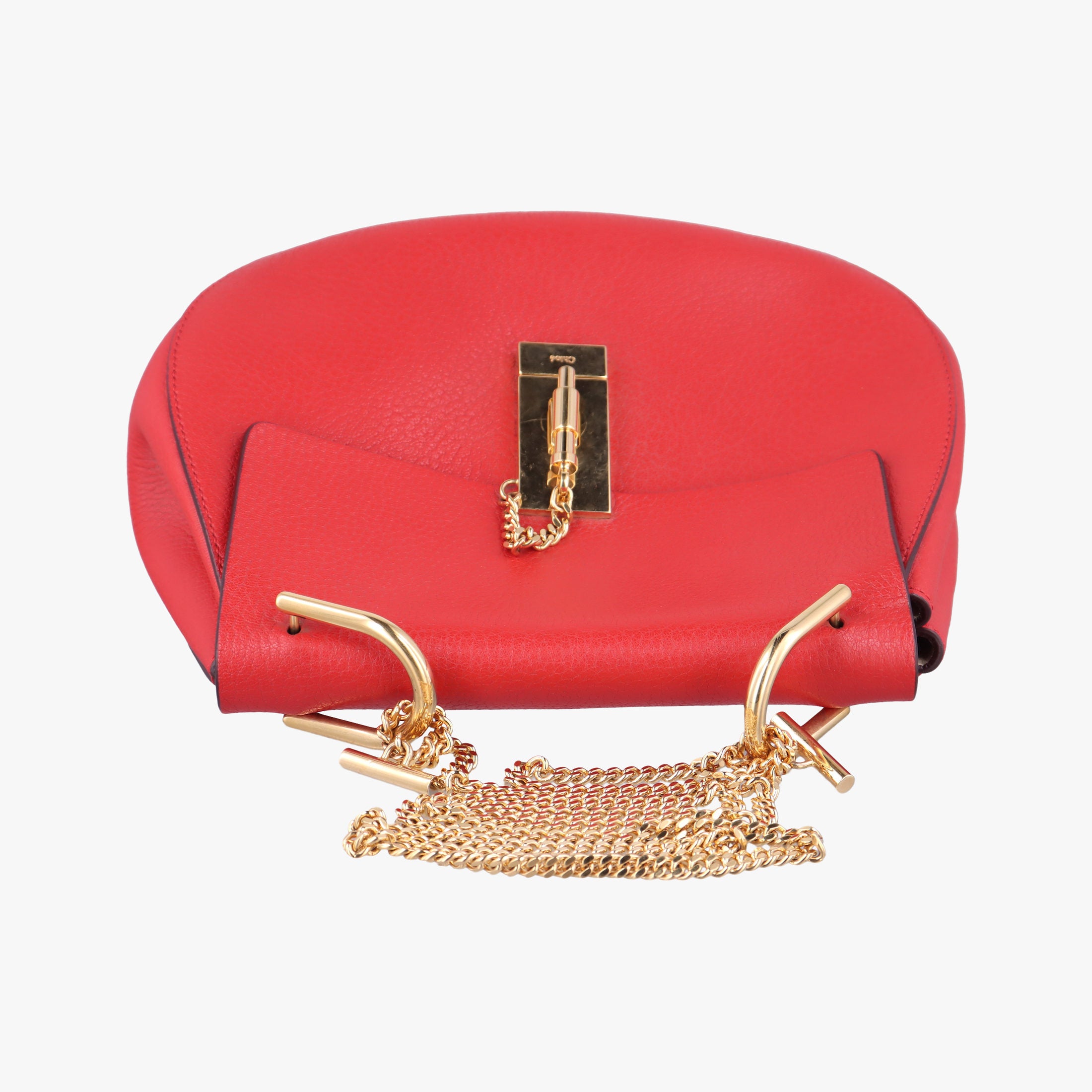Pre-owned Chloe DREW Red Leather  shoulderbag | stylenewstar