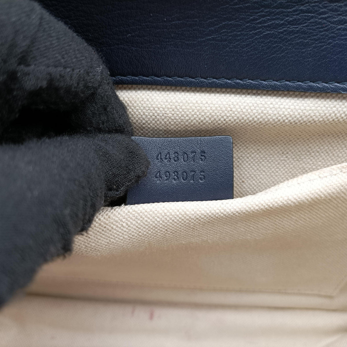 Pre-owned Gucci Dionysus Navy×green×red Leather 448075 handbag | stylenewstar