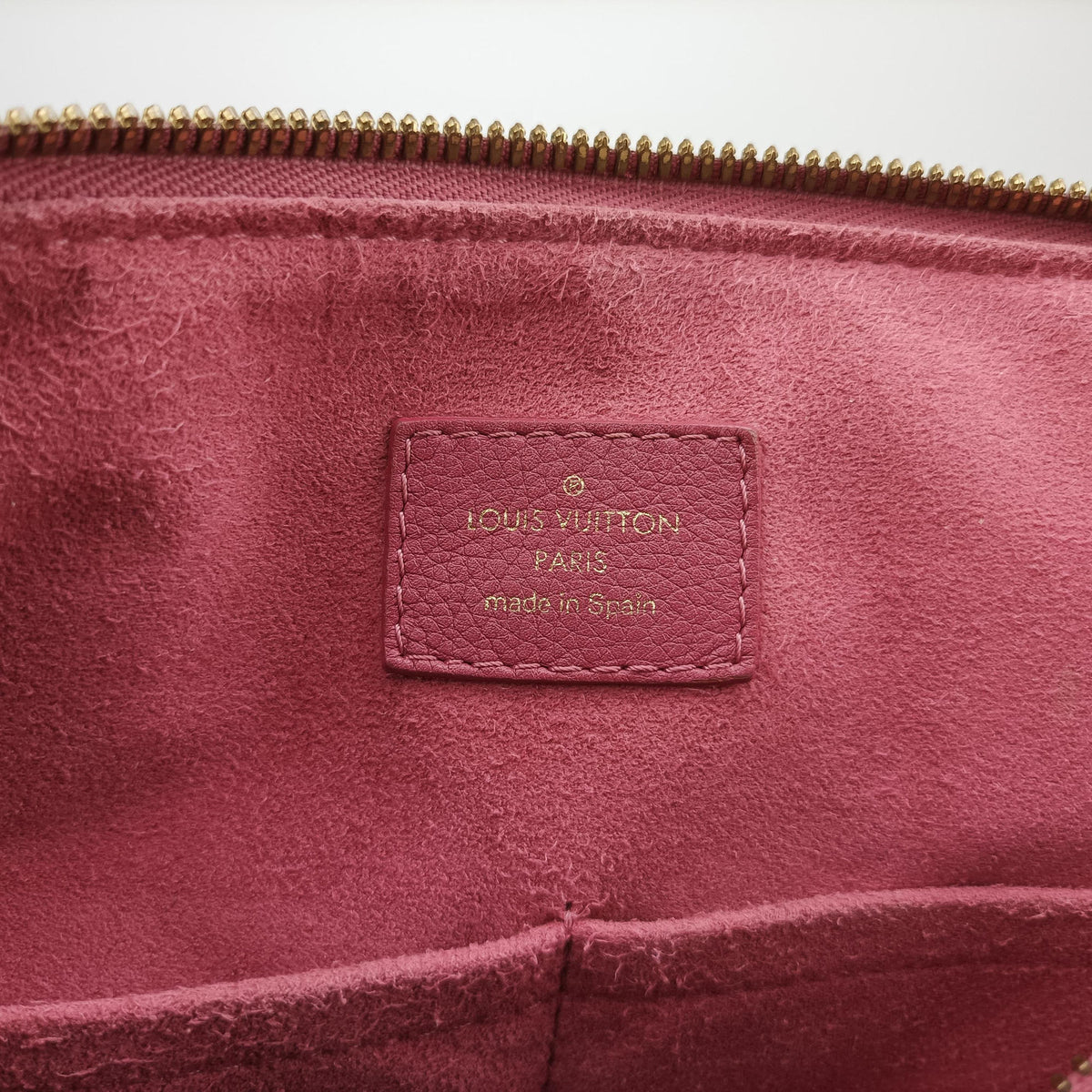 Secondhand Louis Vuitton PALLAS brown×Rose Bruyere Monogram Canvas×calf leather M43705 shoulderbag | stylenewstar