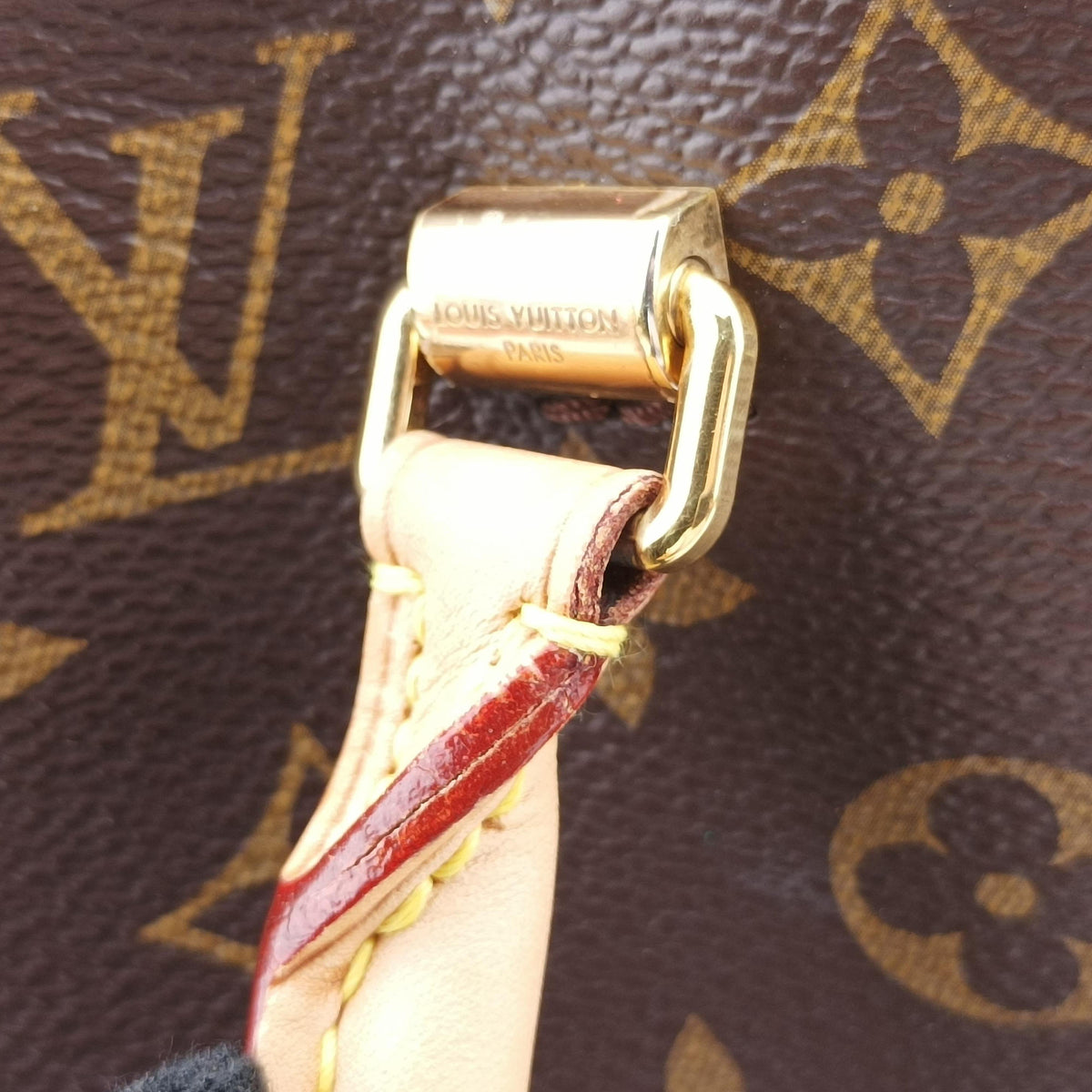 Secondhand Louis Vuitton PALLAS brown×Rose Bruyere Monogram Canvas×calf leather M43705 shoulderbag | stylenewstar