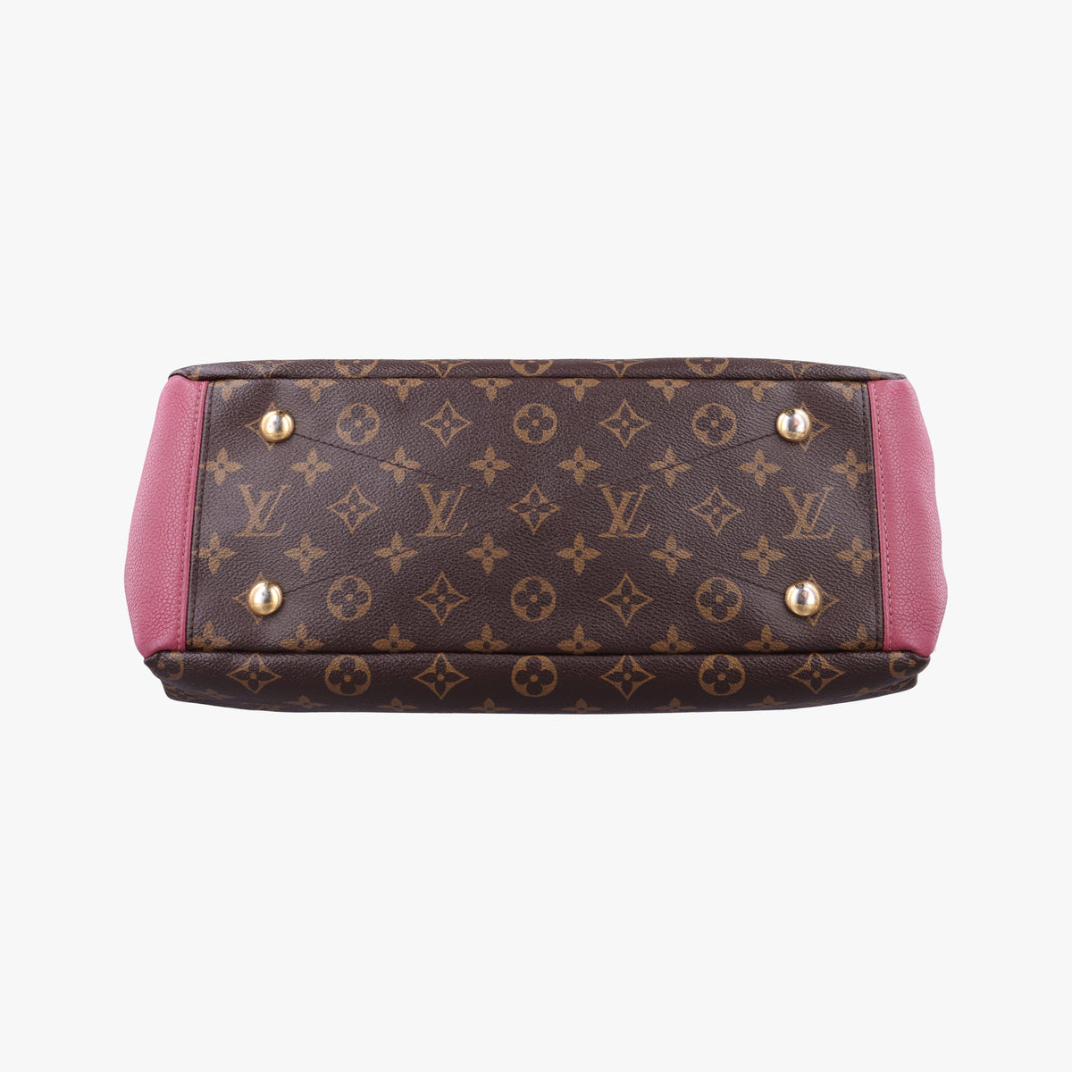 Vintage Louis Vuitton PALLAS brown×Rose Bruyere Monogram Canvas×calf leather M43705 shoulderbag | stylenewstar