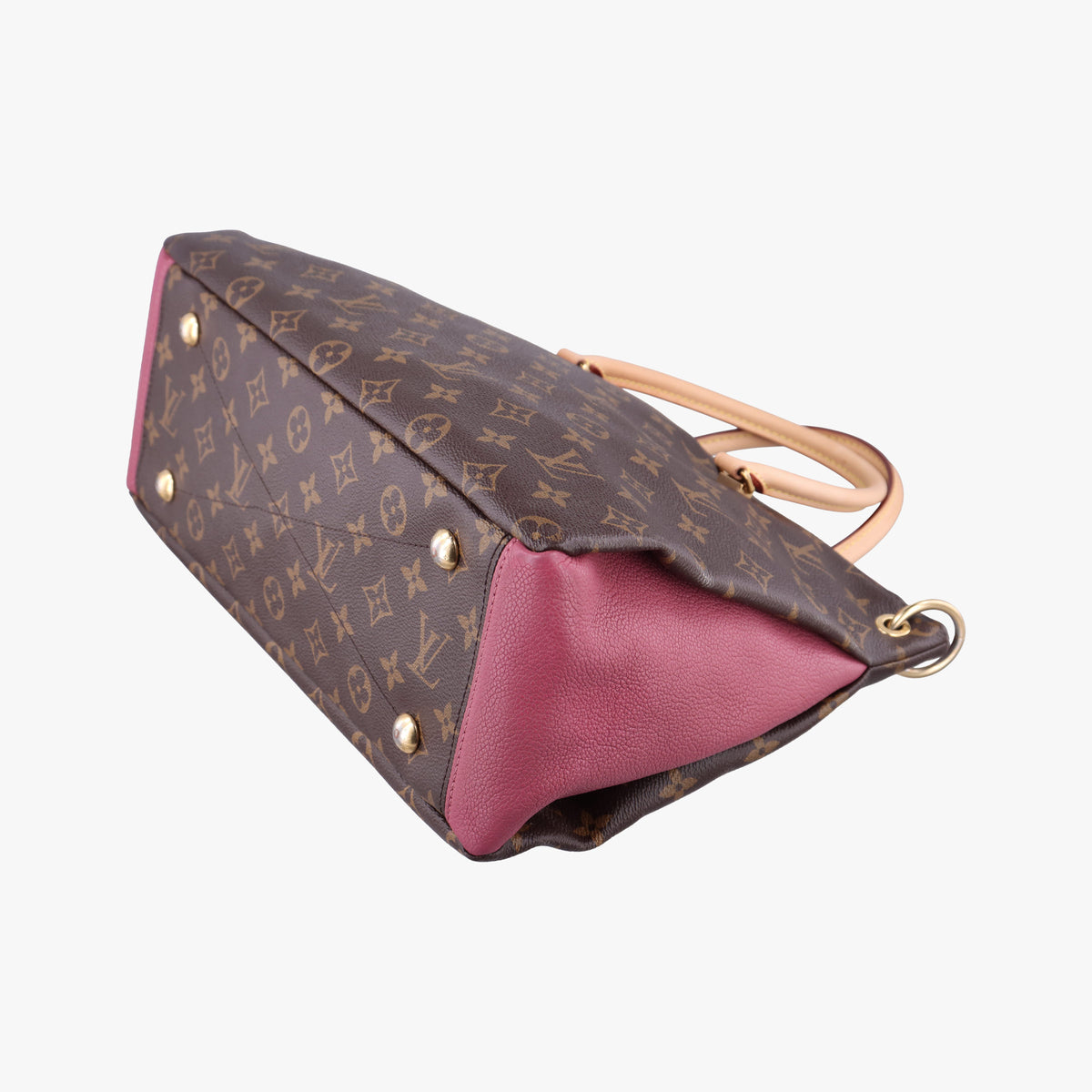 Secondhand Louis Vuitton PALLAS brown×Rose Bruyere Monogram Canvas×calf leather M43705 shoulderbag | stylenewstar