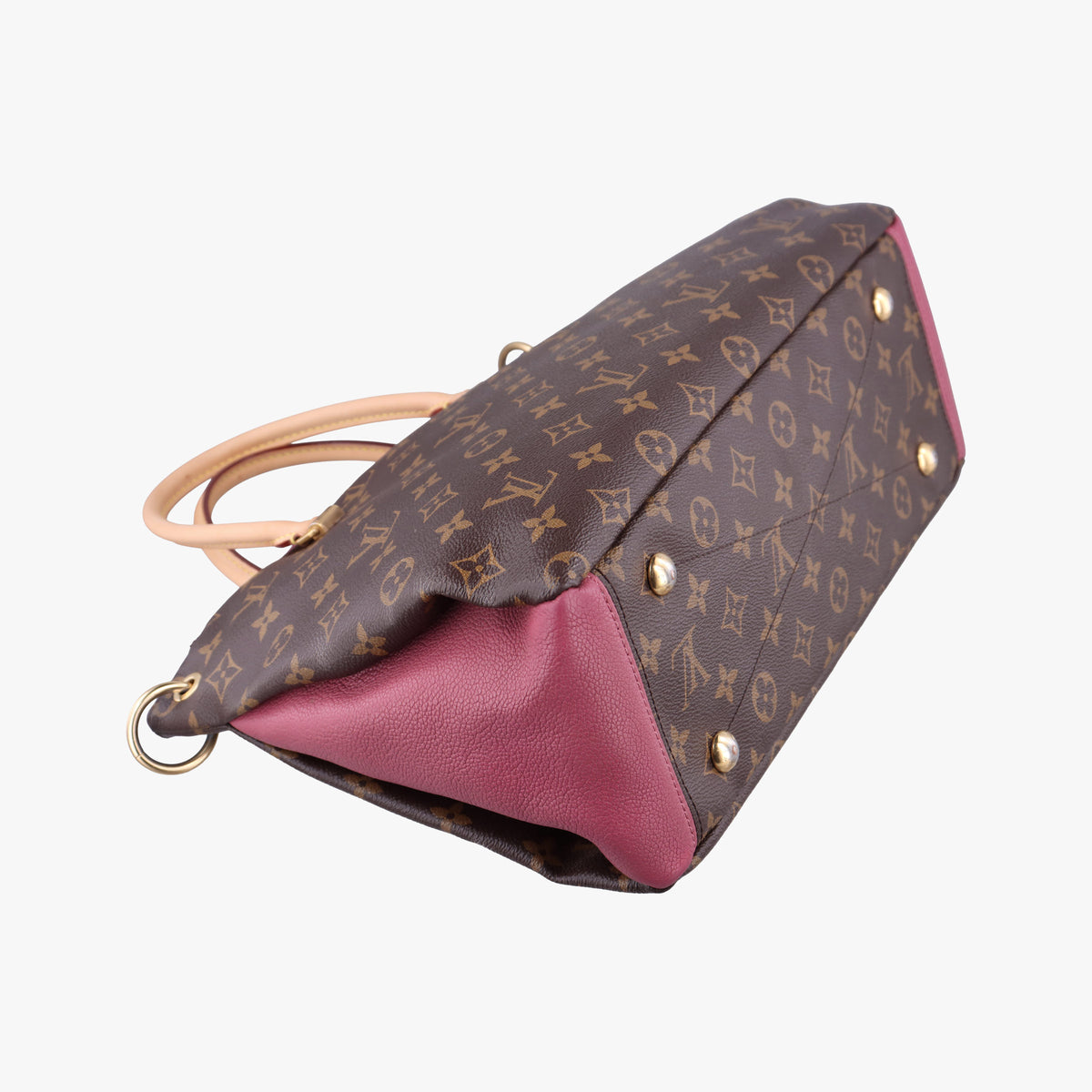 Secondhand Louis Vuitton PALLAS brown×Rose Bruyere Monogram Canvas×calf leather M43705 shoulderbag | stylenewstar