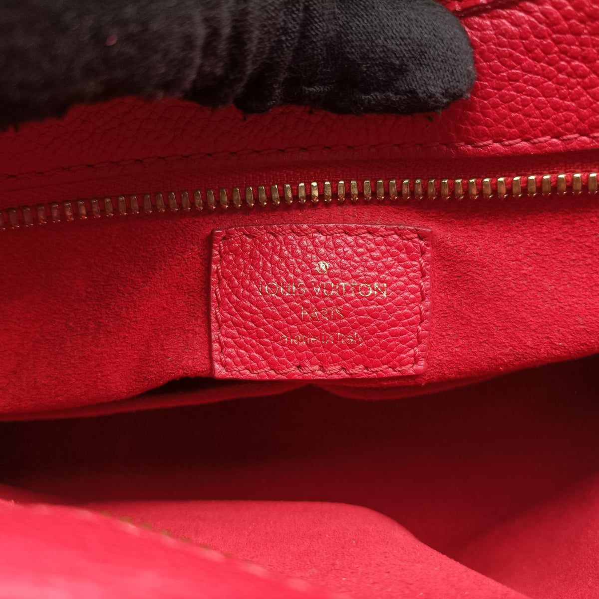 Pre-owned Louis Vuitton Popincourt PM Brown×Red Monogram canvas×calfskin leather M43433 shoulderbag | stylenewstar